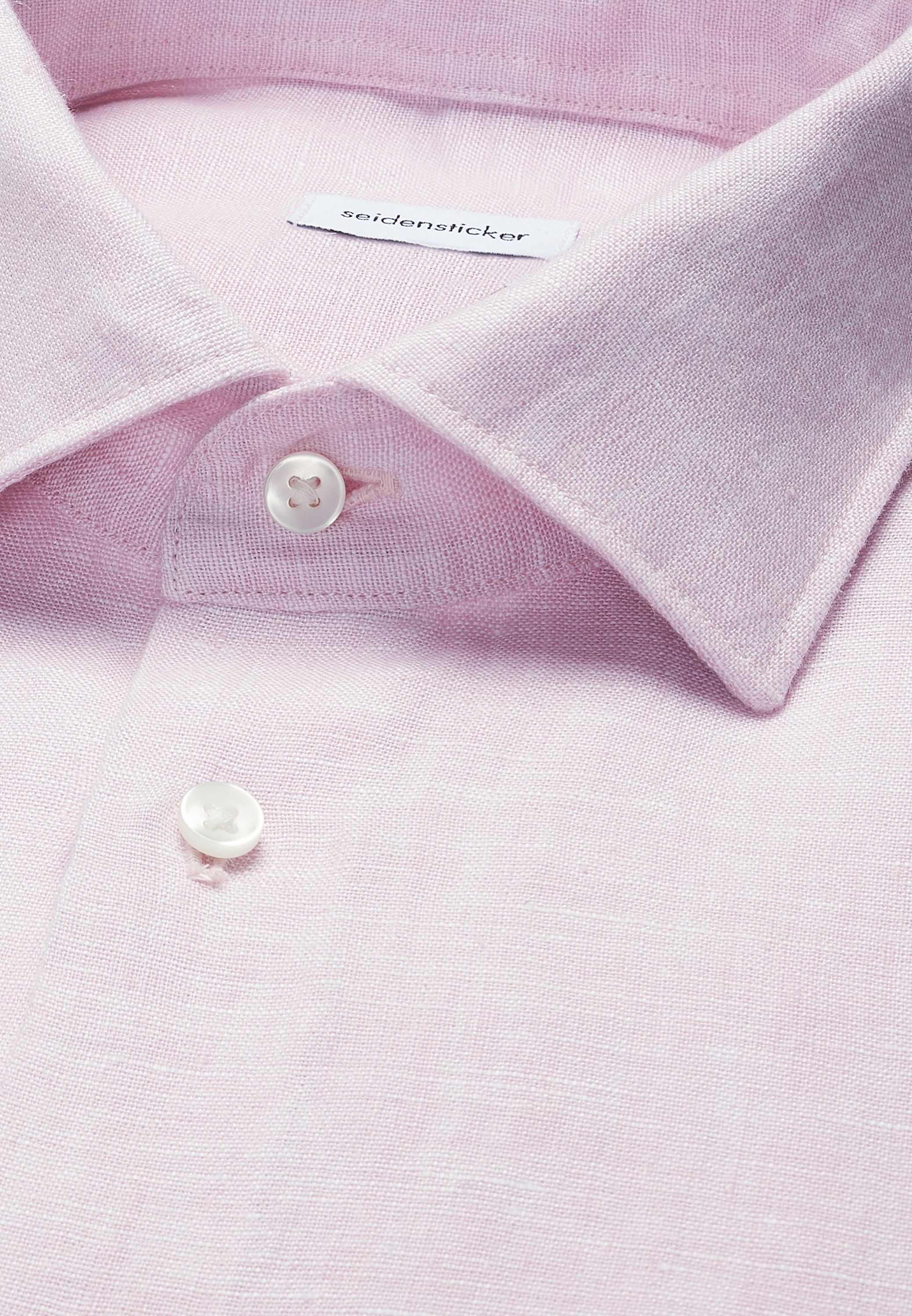 seidensticker Leinenhemd »Schwarze Rose« Slim 1/1 Kentkragen Uni