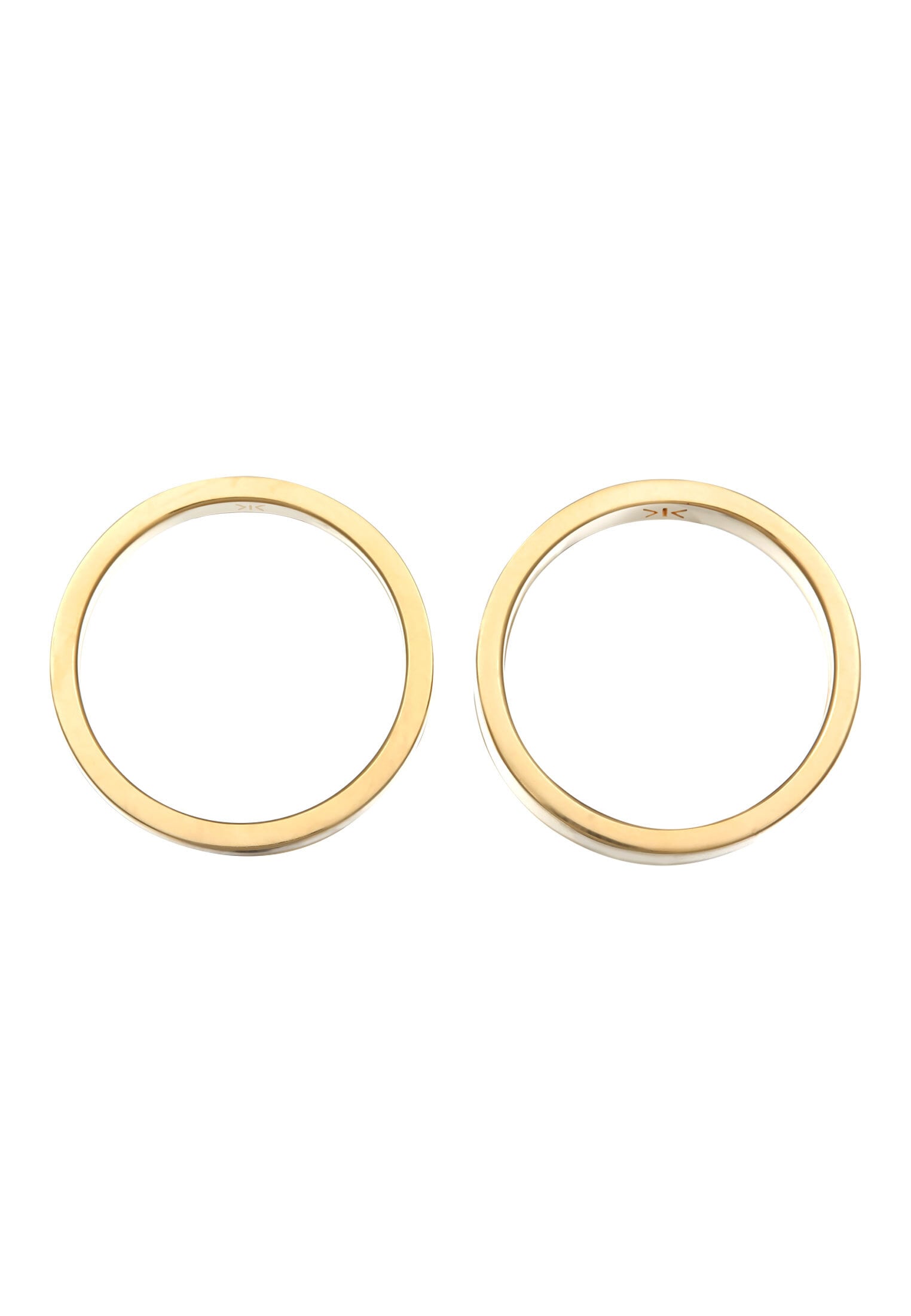 Kuzzoi Silberring »Ring Herren 925 Sterling Silber Basic 2er-Set«