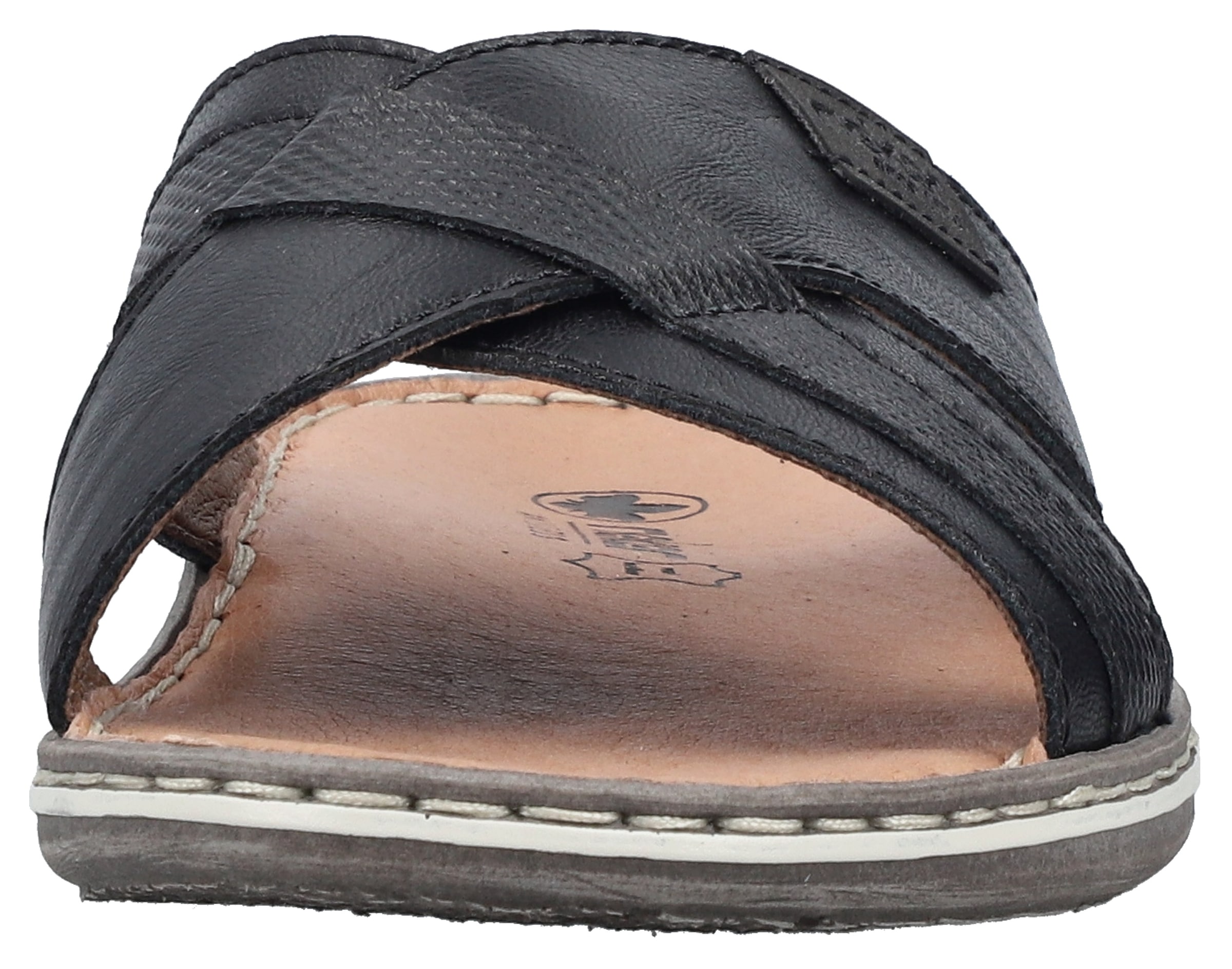 Rieker Pantolette, Sommerschuh, Strandschuh, Schlappen, Hausschuh mit Label