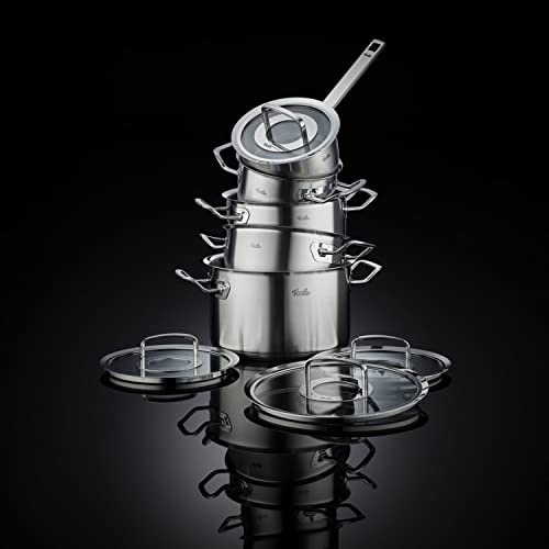 Fissler Topf-Set »Original-Profi Collection®« Set, Kochtopf 16/20/24 + Bratentopf 20cm + Stielkasserolle 16cm oD, 5 Stk. tlg. Edelstahl 18/10