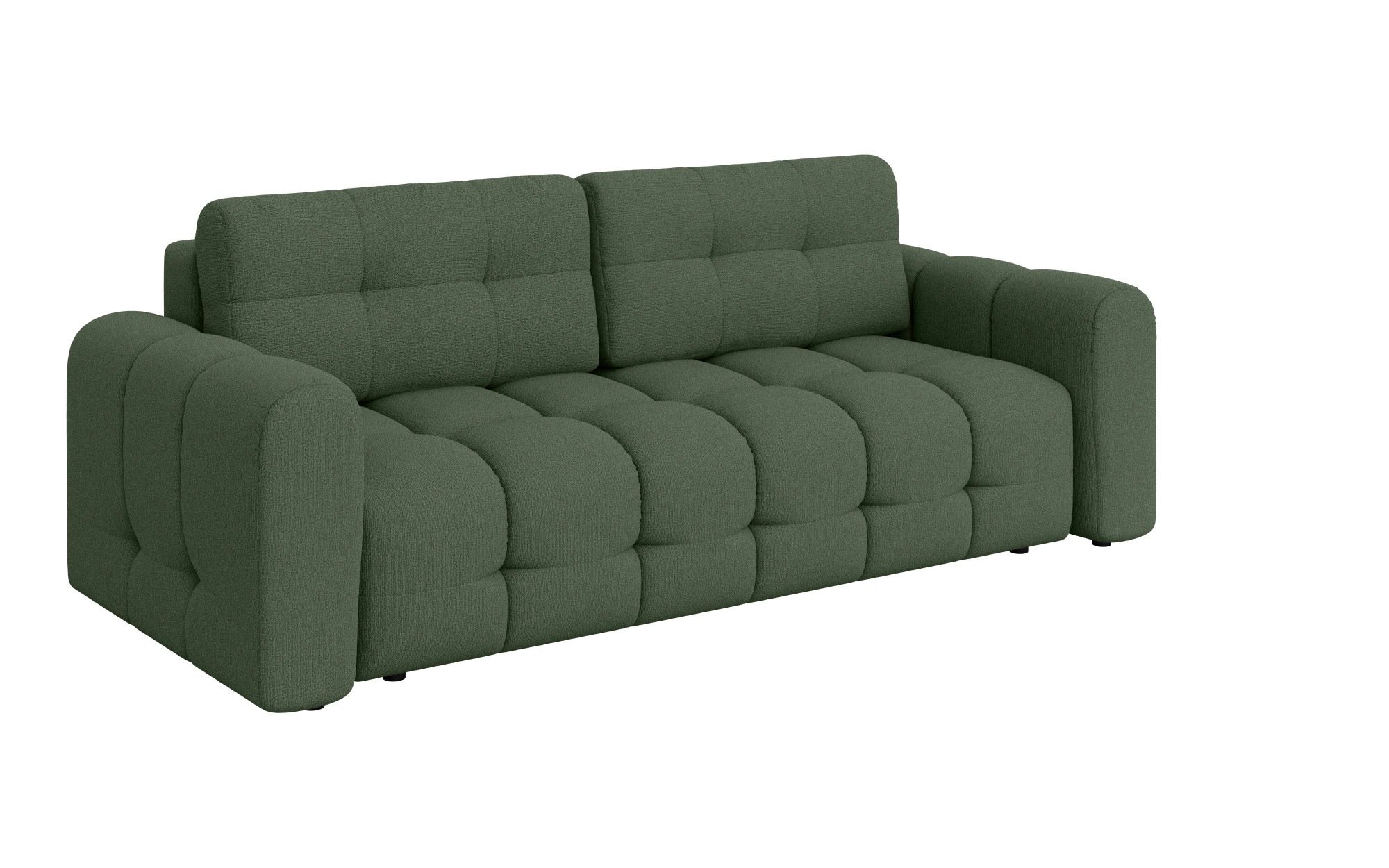 INOSIGN 3-Sitzer »Manilla, wahlweise mit Bettfunktion, B/T/H 265/117/91 cm«, mit Wellenunterfederung, in verschiedenen Materialien und Farben