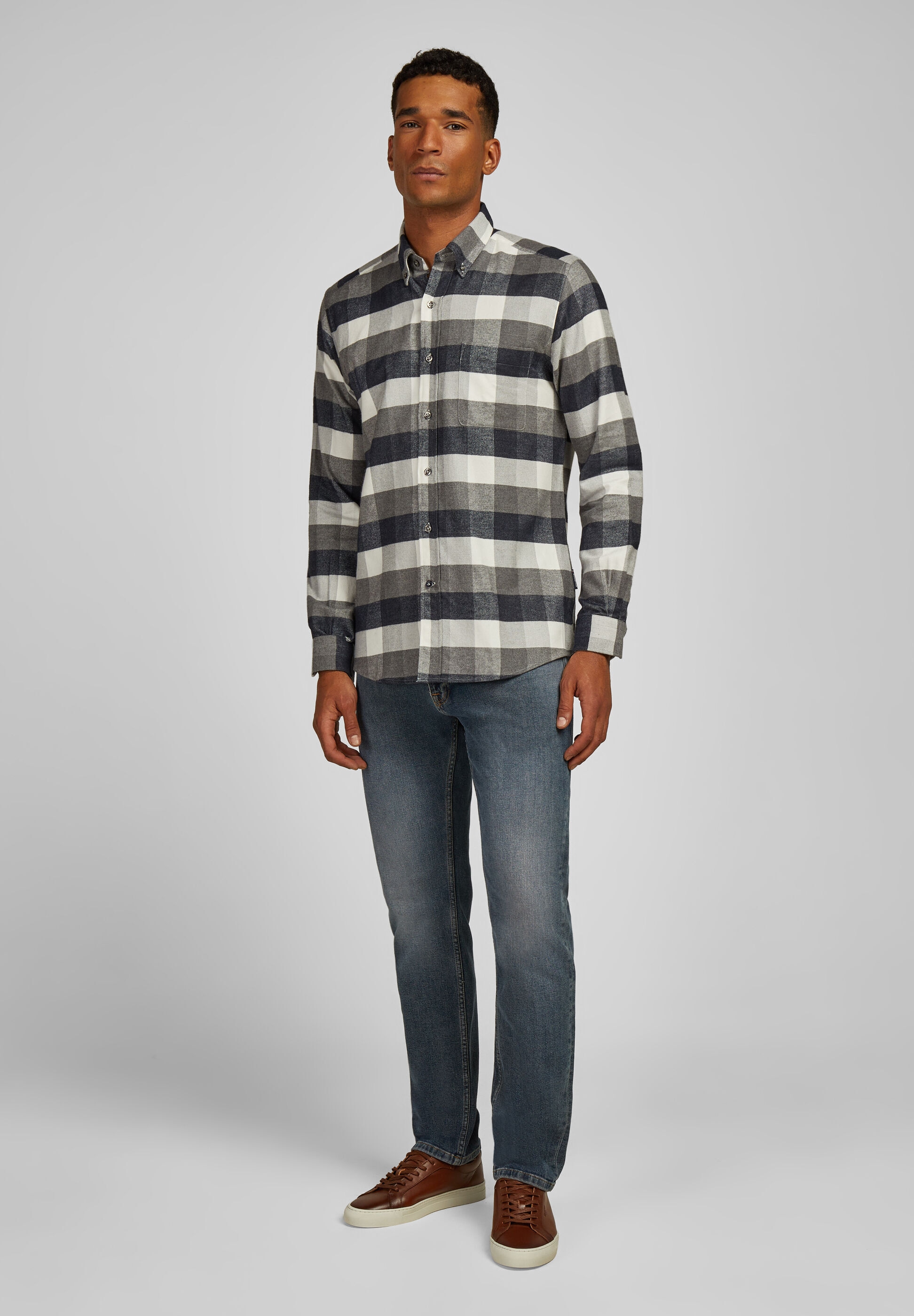 HECHTER PARIS Flanellhemd »HECHTER PARIS FM Hemd« im Flanell-Stil
