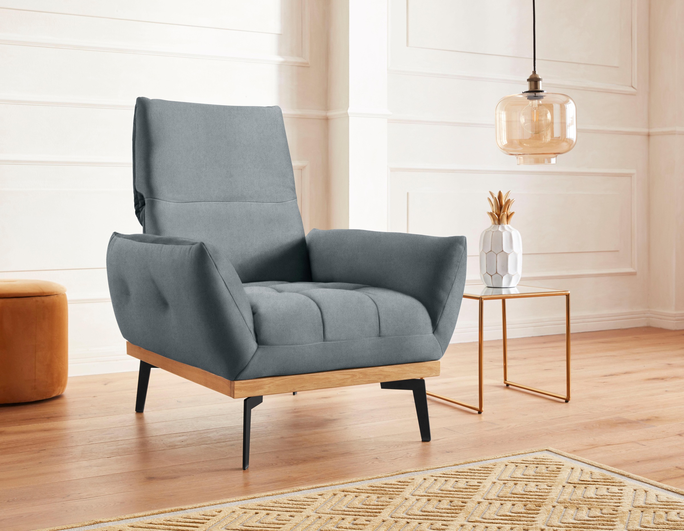 exxpo - sofa fashion Sessel »Palic, Loungesessel«, inklusive Rückenverstellung