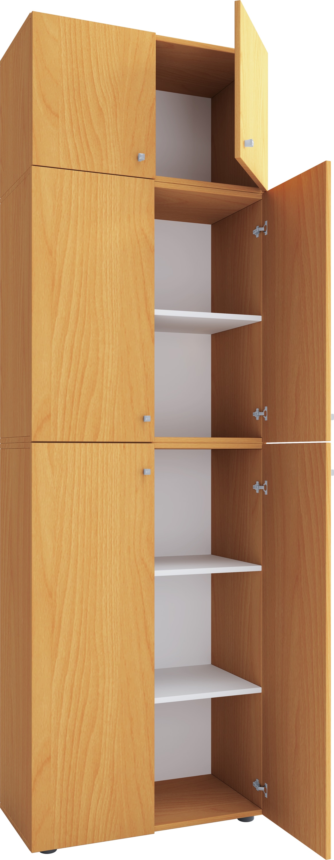 VCM Aktenschrank »VCM XXL Büroschrank mit 5 Fächern und einem Aufsatz | moderner Aktenschrank mit Drehtüren | Maße ca. H. 223 x B. 70 x T. 39 cm ¿ Lona 5-Fach«, (1 St.)