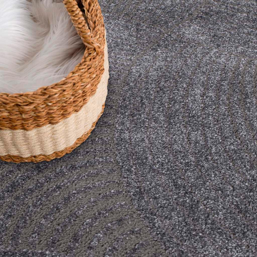Carpet City Teppich »Friseé-Teppich FANCY 904«, rechteckig, 12 mm Höhe, Läufer, Kurzflor Wohnzimmer, florale 3D-Optik, für Schlafzimmer