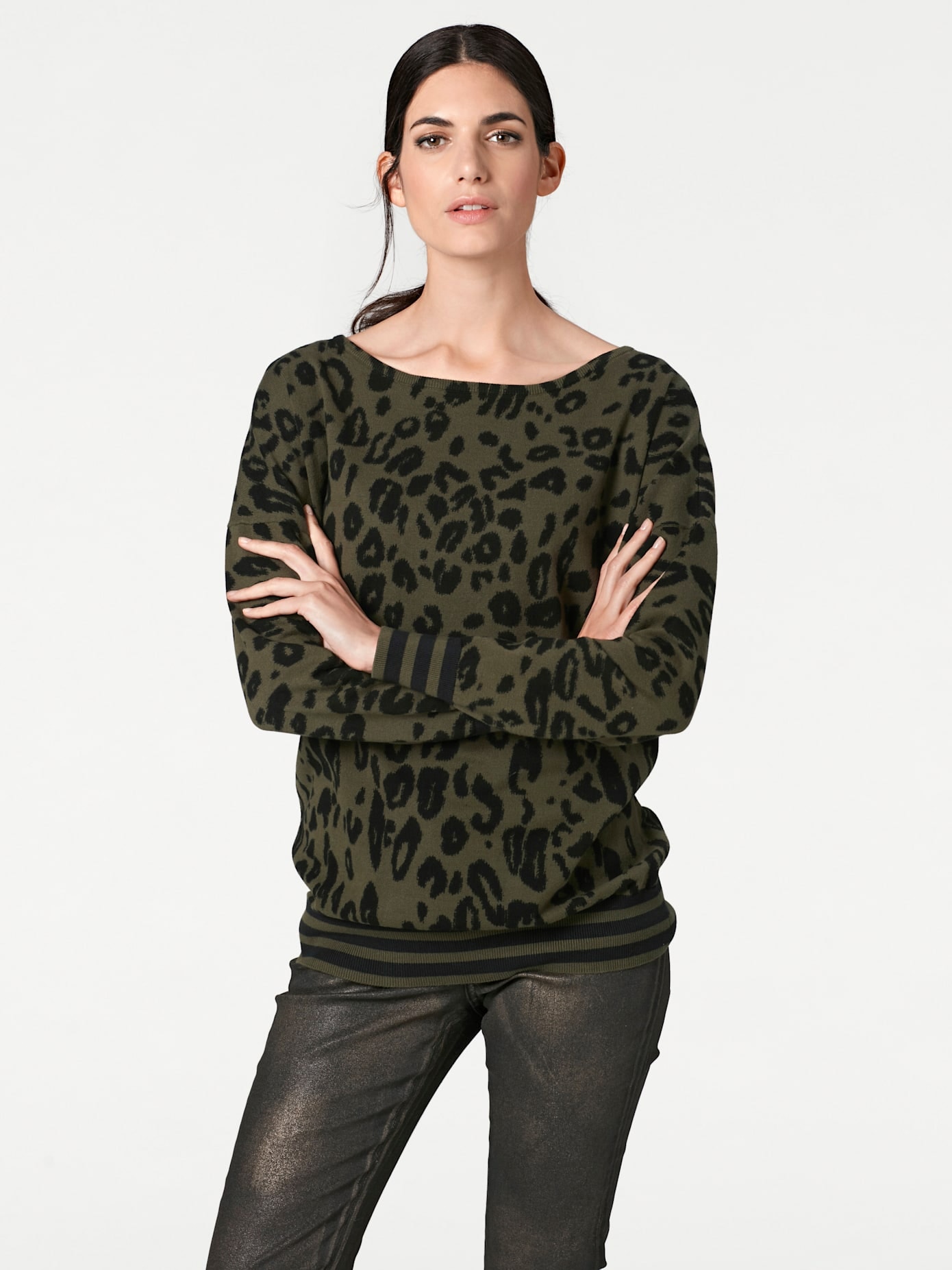 heine Strickpullover »Druck-Pullover«