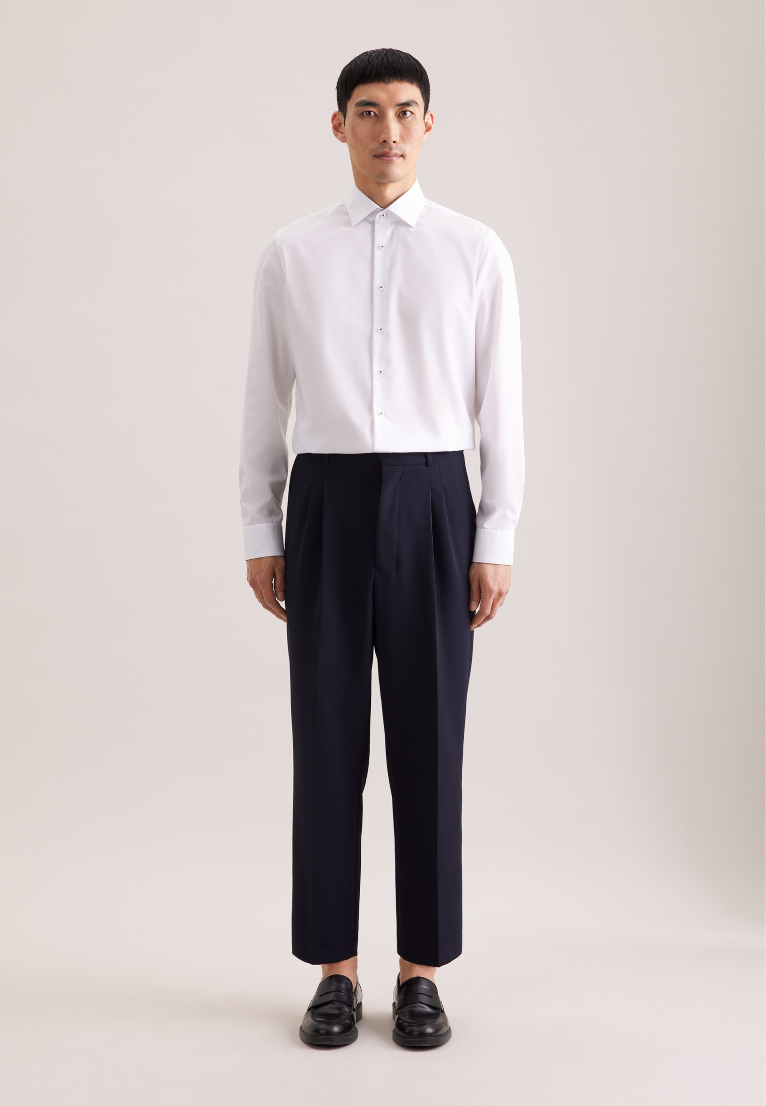 seidensticker Businesshemd »Schwarze Rose« Shaped 1/1 Kentkragen Uni