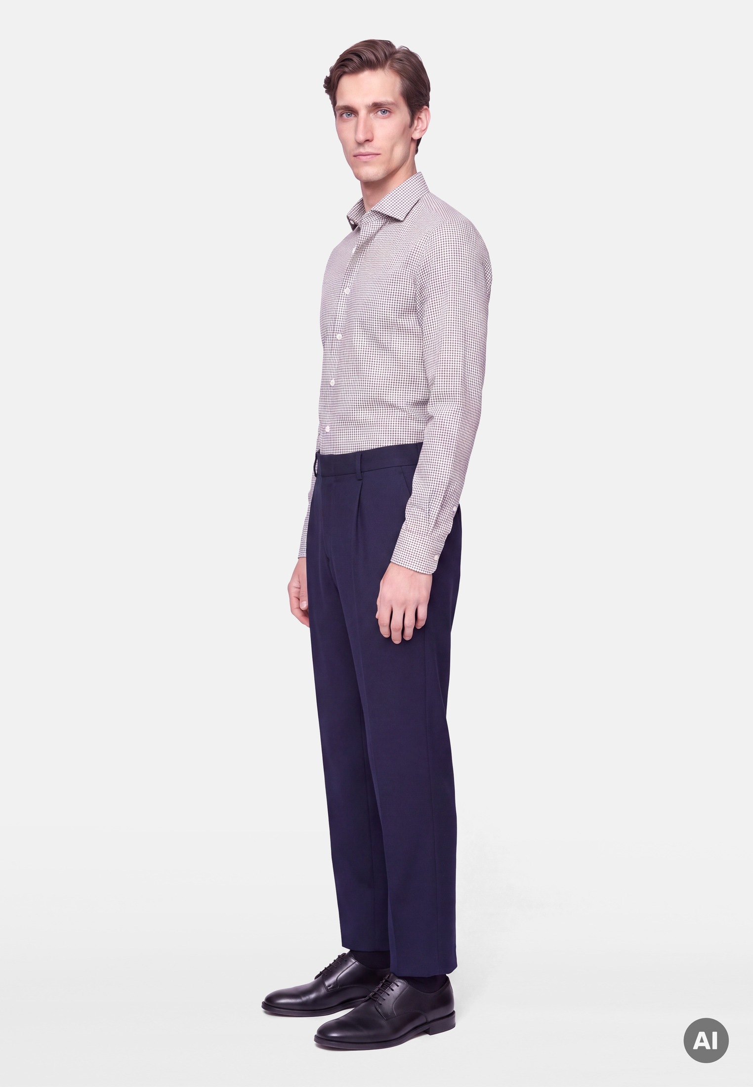 seidensticker Businesshemd »Schwarze Rose« Shaped 1/1 Button-Down-Kragen Karo
