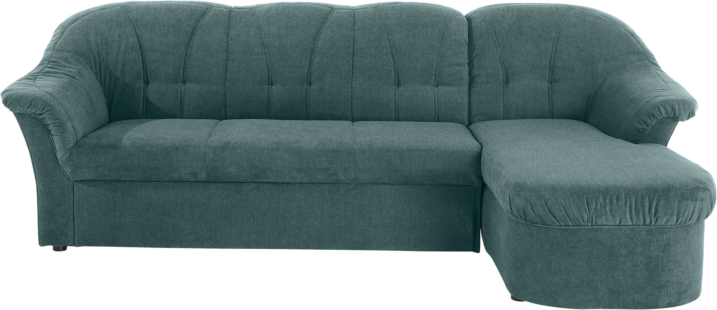DOMO collection Ecksofa »Pegnitz, elegante Rückensteppung, komfortabel, L-Form«, wahlweise mit Bettfunktion