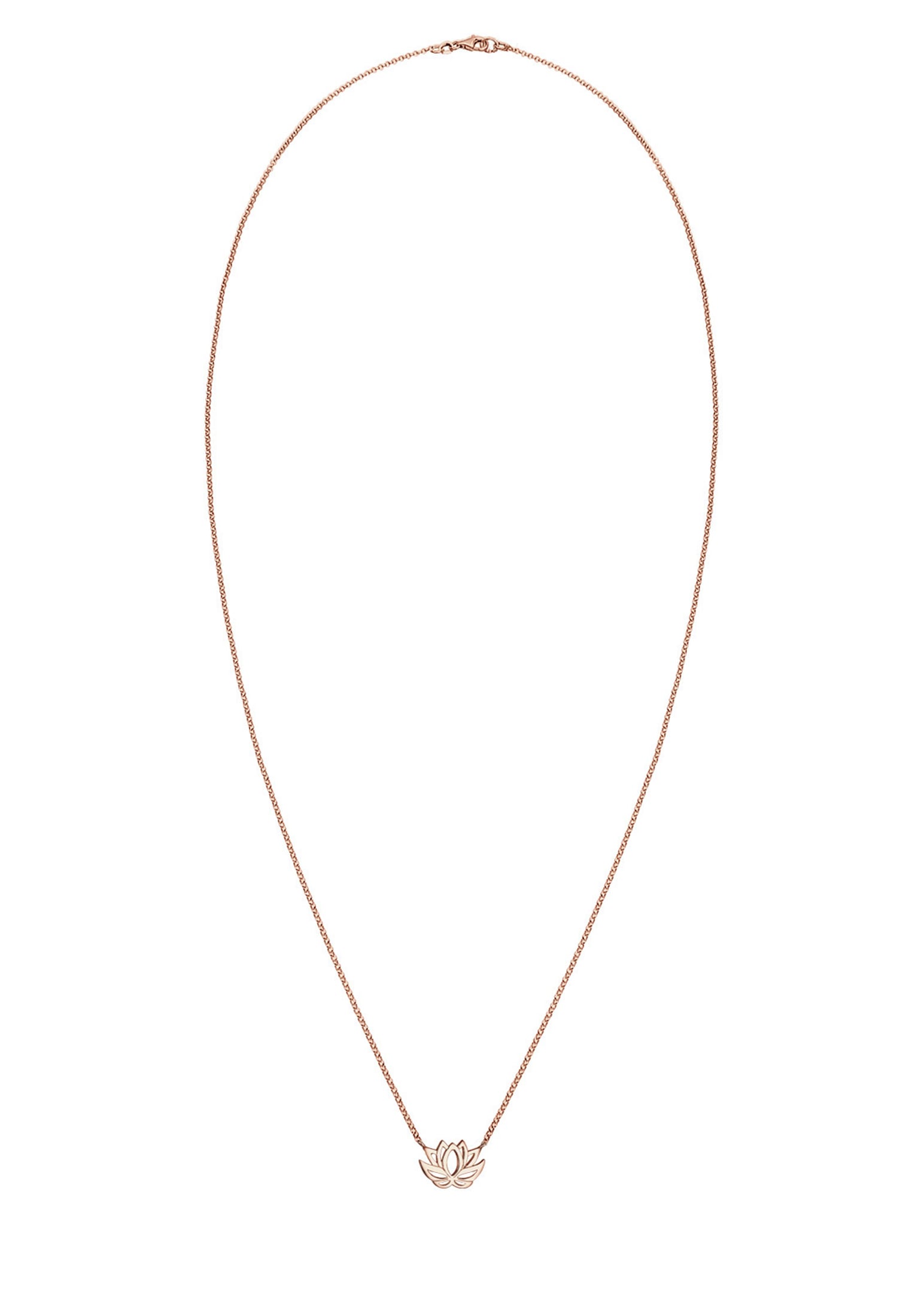 Elli Kette mit Anhänger »Halskette mit Lotusblume Blüte Glücksbringer 925 Silber«