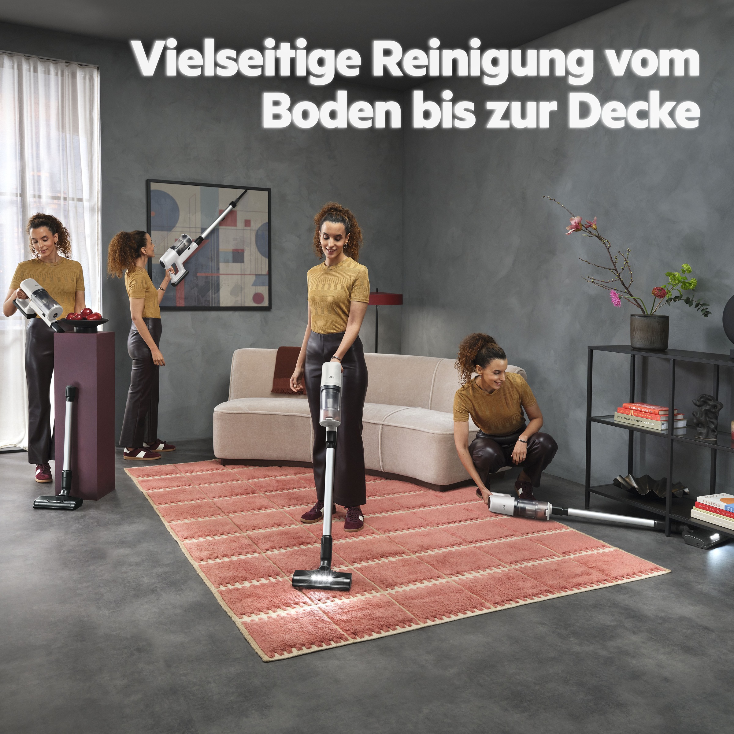 AEG Akku-Hand-und Stielstaubsauger »6000 AKKU-STAUBSAUGER (AP61HB21SH)«, sehr leicht 2,5 kg, 53 % Recyclingmaterial, bis zu 50 Min. Laufzeit