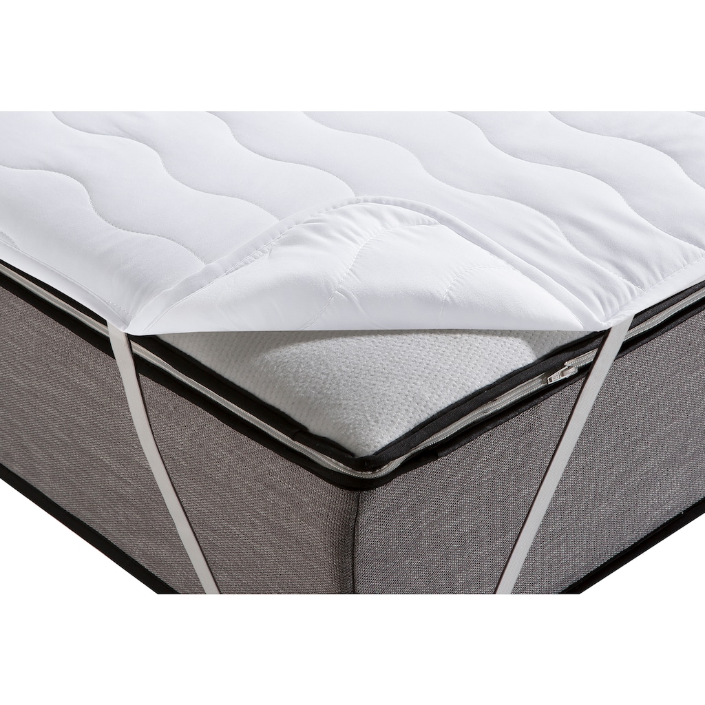 Jekatex Matratzenauflage »Denver Matratzenauflage mit praktischen Eckgummis, verschiedene Größen«, sorgt für einen erholsamen Schlaf und für anspruchsvolle Hygiene!