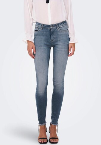 Only Ankle-Jeans »ONLBLUSH MID SK ANK RAW DNM« kaufen
