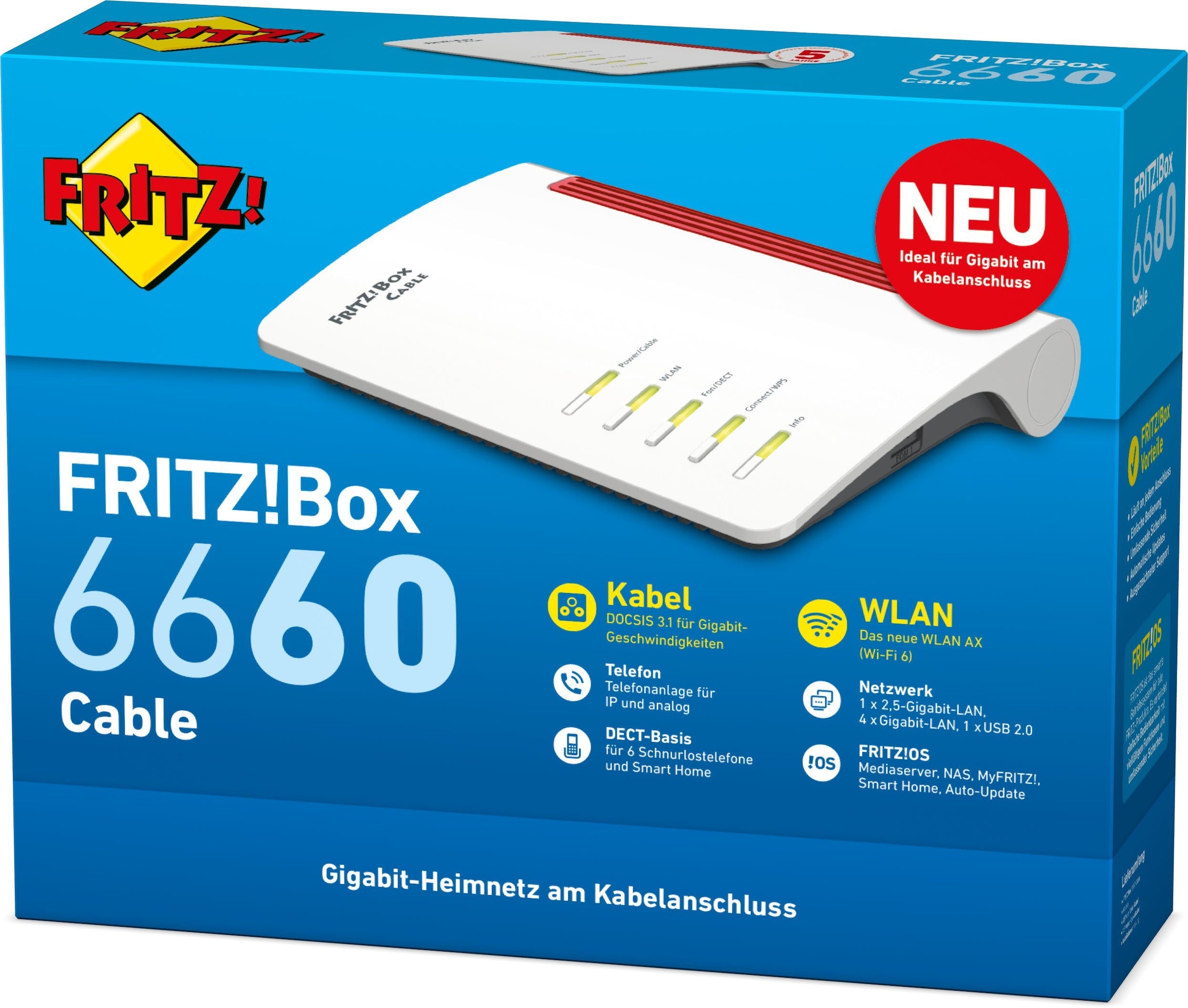 AVM WLAN-Router »FRITZ!Box 6660 Cable«, (1 St.)