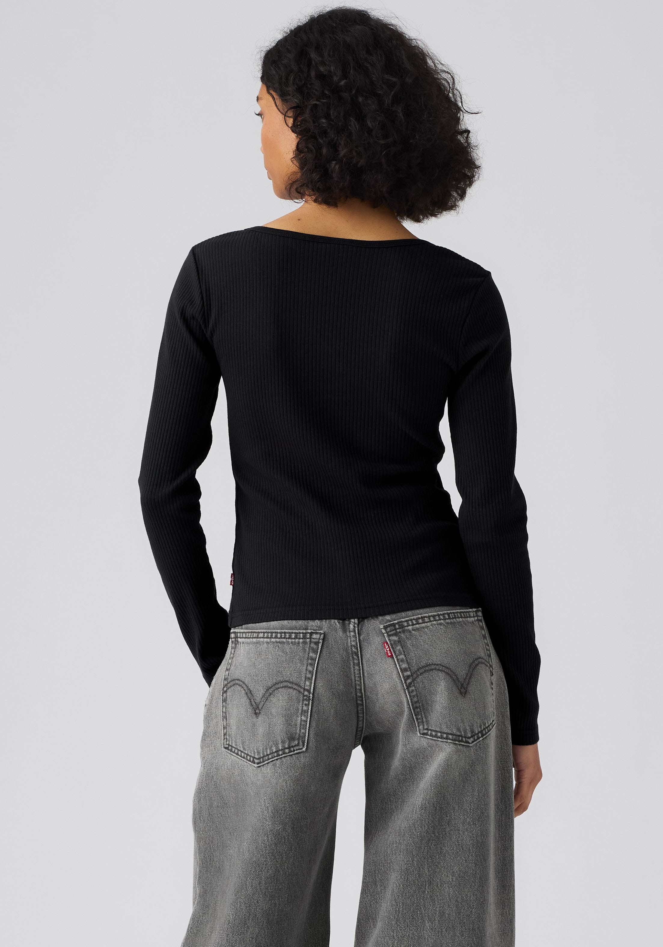Levi's® Langarmshirt »AUSTEN BUTTON THROUGH LS« Feinripp