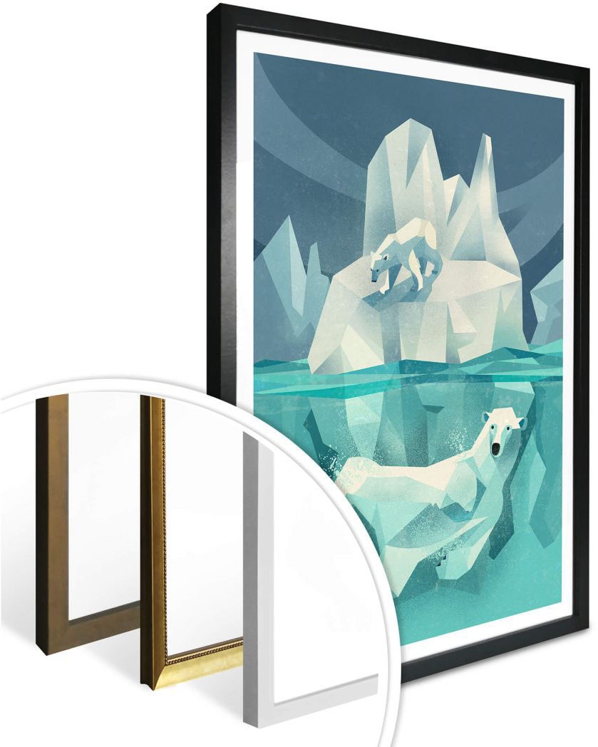 Wall-Art Poster »Polar (1 Poster, Wandbild, bequem Bild, kaufen Wandposter St.), Bear«, Tiere