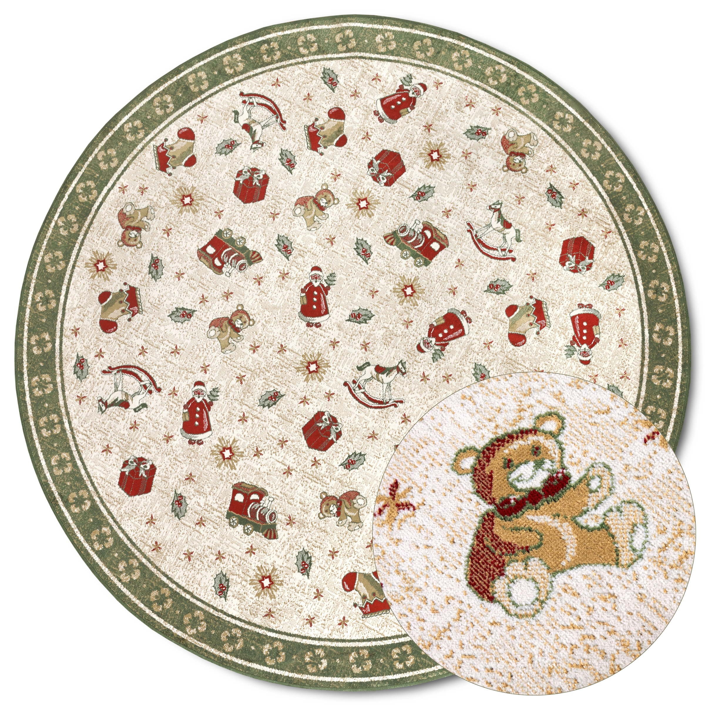 Villeroy & Boch Teppich »Nostalgic Shine Toy's Delight, eckig, rund und Läufer« rechteckig 6 mm Höhe Weihnachten, Wohnzimmer, Flur, Geschenk, Toys Delight, Dekoration