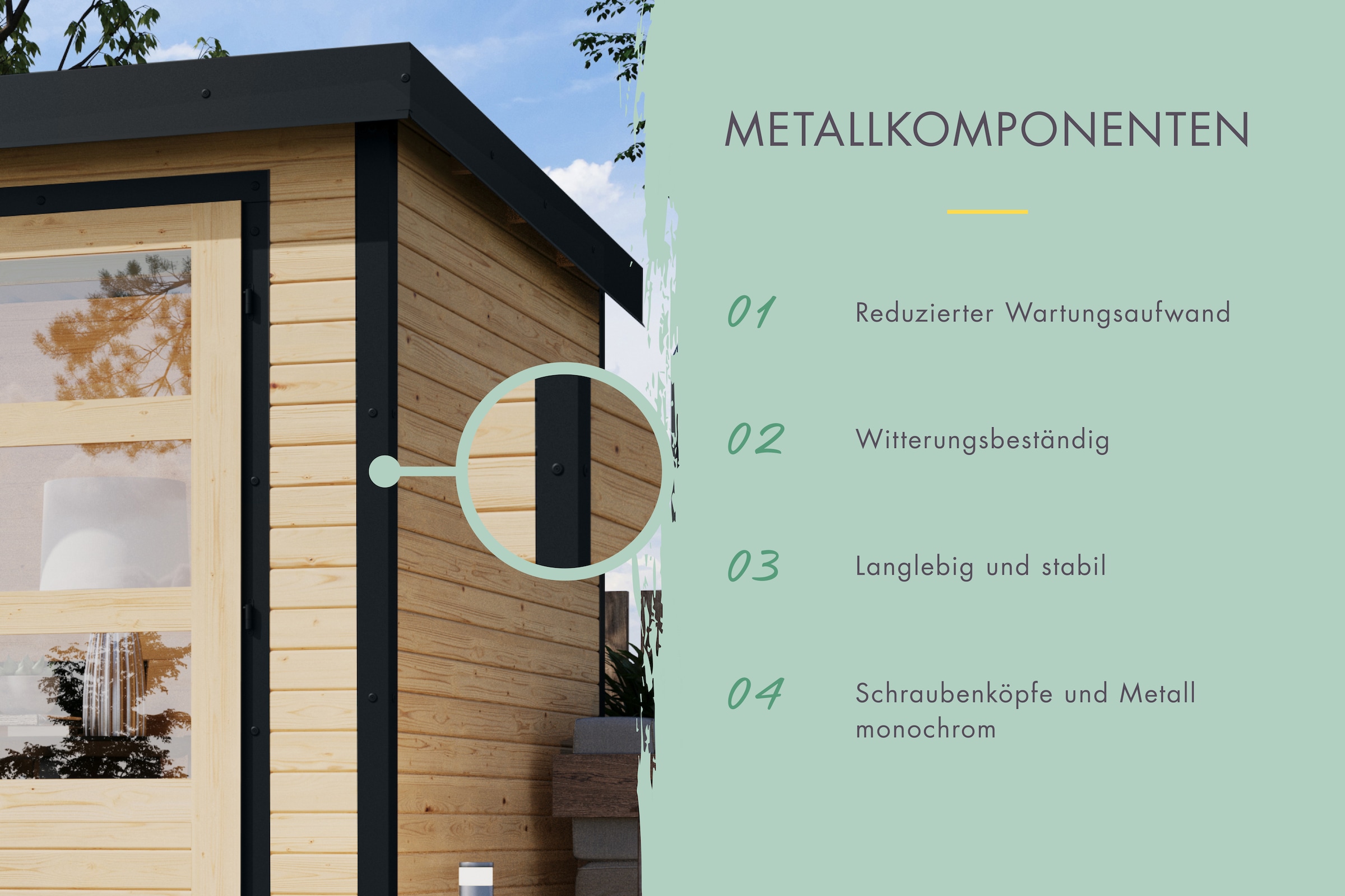 Karibu Gartenhaus »Jupiterino 3, in verschiedenen Farben«