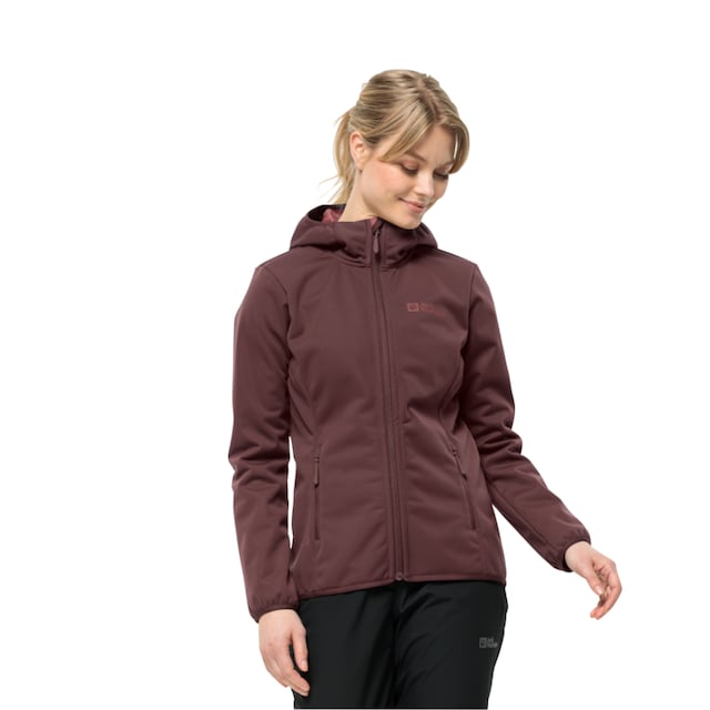 Jack Wolfskin Softshelljacke »WINDHAIN HOODY W«, mit Kapuze, schnell  trocknend & atmungsaktiv & wärmend bei ♕