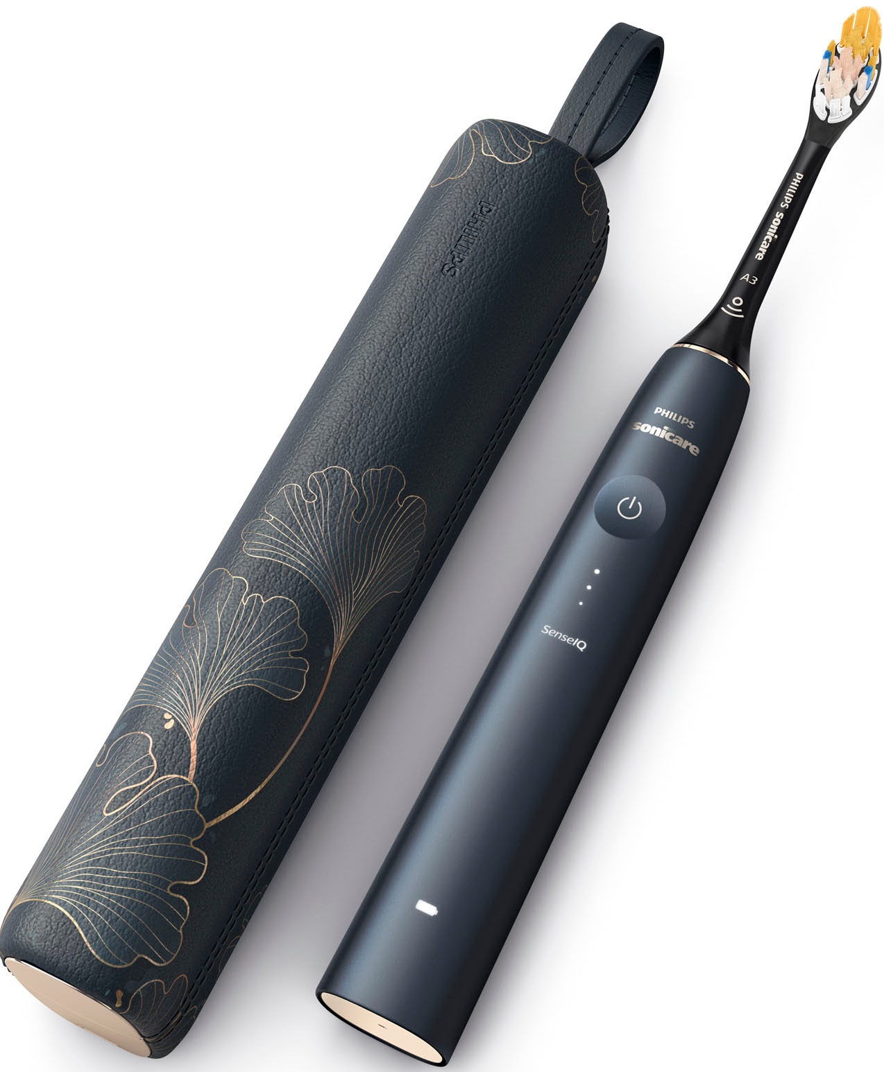 Philips Sonicare Elektrische Zahnbürste »DiamondClean Prestige 9000 HX9992«, 2 St. Aufsteckbürsten, mit integriertem Drucksensor, 5 Putzprogramme, inkl. Ladeetui
