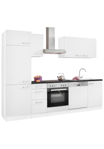 OPTIFIT Küchenzeile »Odense«, (Set), mit E-Geräten, Breite 270 cm, mit 28 mm starker... kaufen