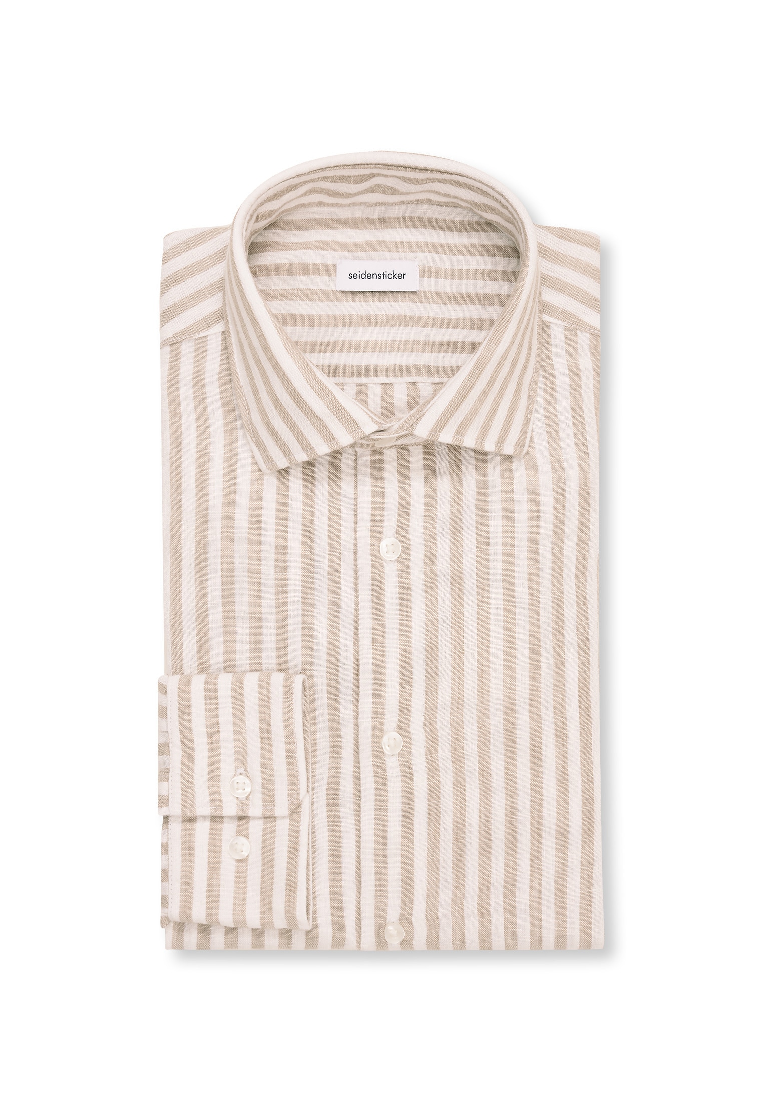 seidensticker Businesshemd »Shaped« Shaped 1/1 Kentkragen Streifen