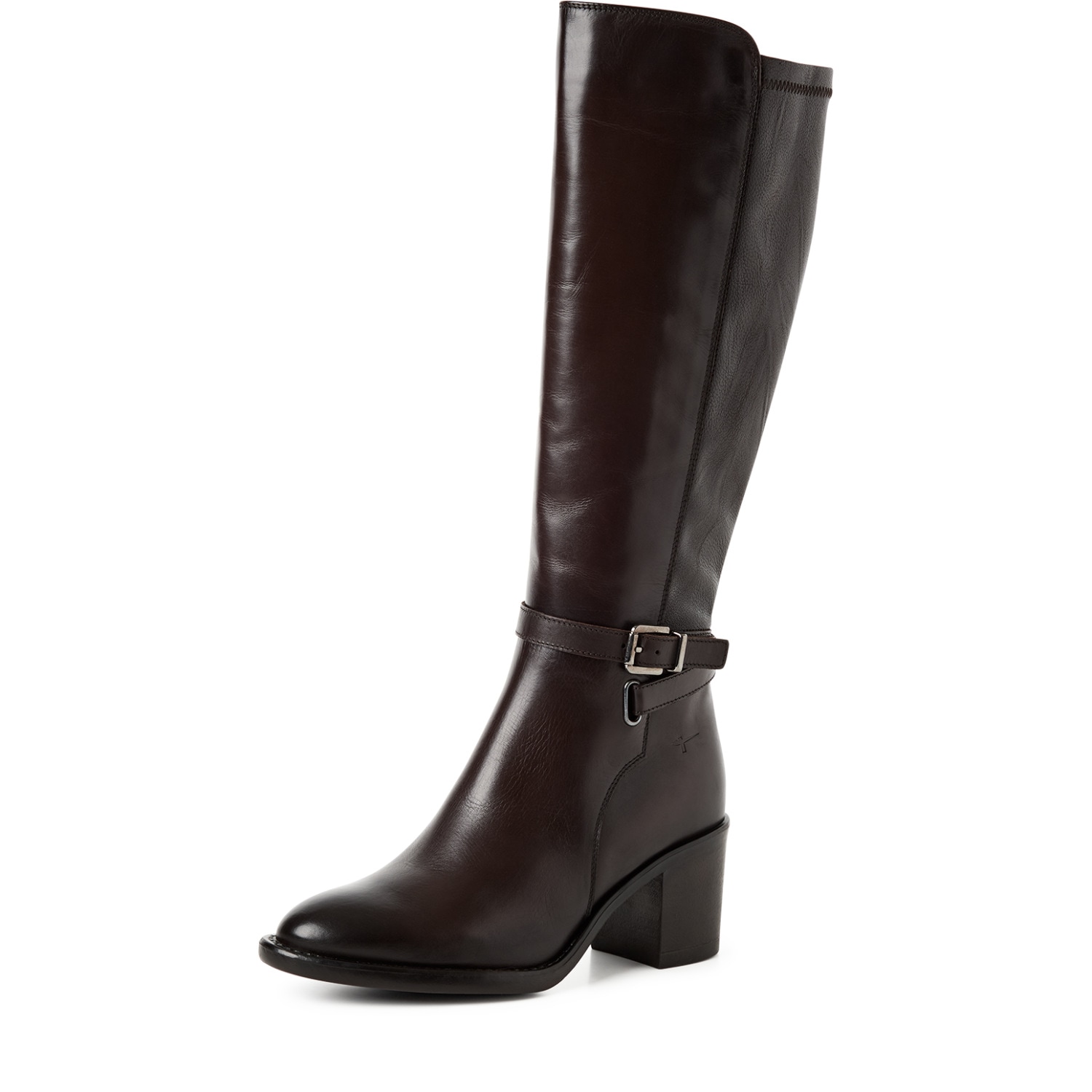 Tamaris Stiefel  Blockabsatz, Langschaftstiefel mit modischer Zierschnalle