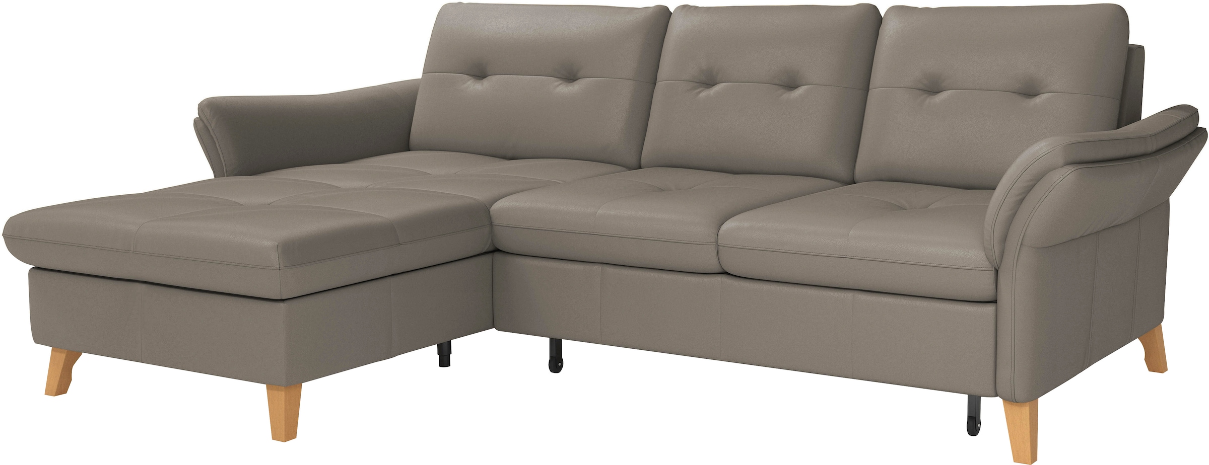 sit&more Ecksofa »Göteborg«, Sitztiefenverstellung und Federkern, wahlweise mit Bettfunktion