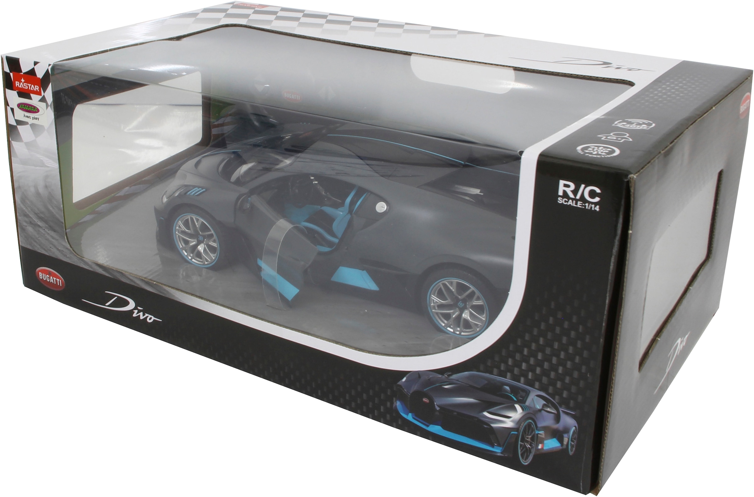 Jamara RC-Auto »Deluxe Cars, Bugatti Divo, 1:14, grau, 2,4GHz«