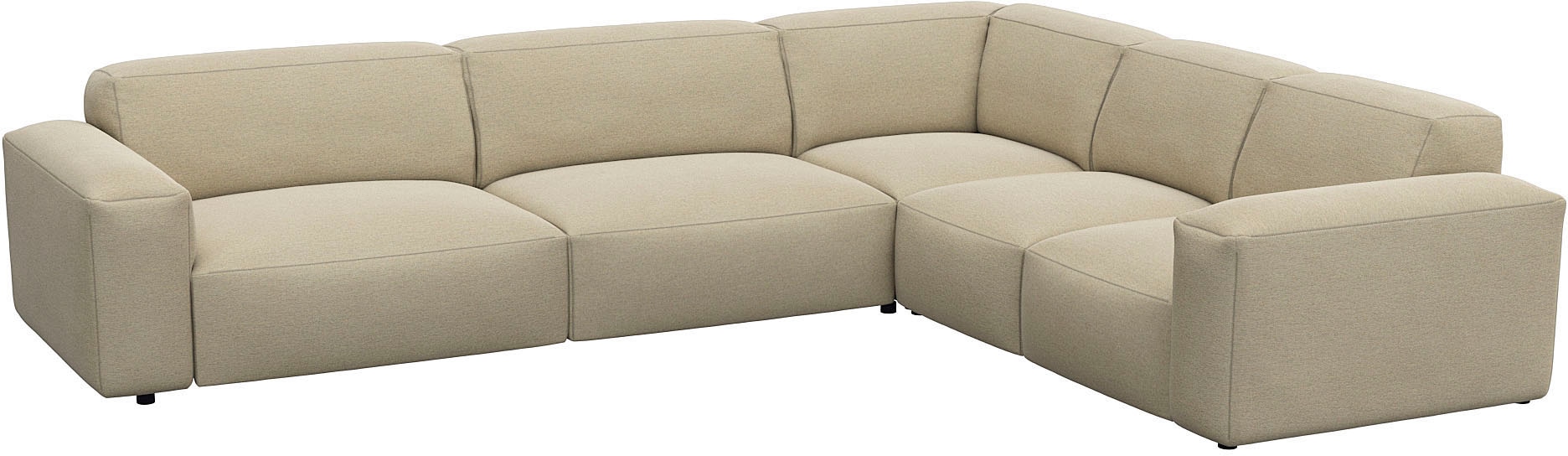 FLEXLUX Ecksofa »Lucera, super bequem durch hochwertigen Sitzaufbau mit Kaltschaum«, modern & anschmiegsam, L-Form, Designsofa