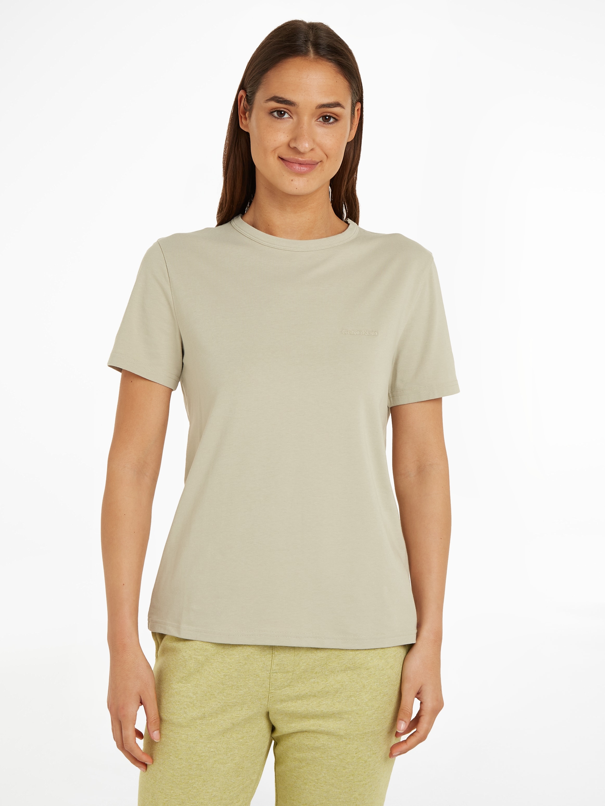 Calvin Klein T-Shirt »S/S CREW (Mit bei Rundhals Kurzarm), NECK«, mit ♕ Rundhalsausschnitt 