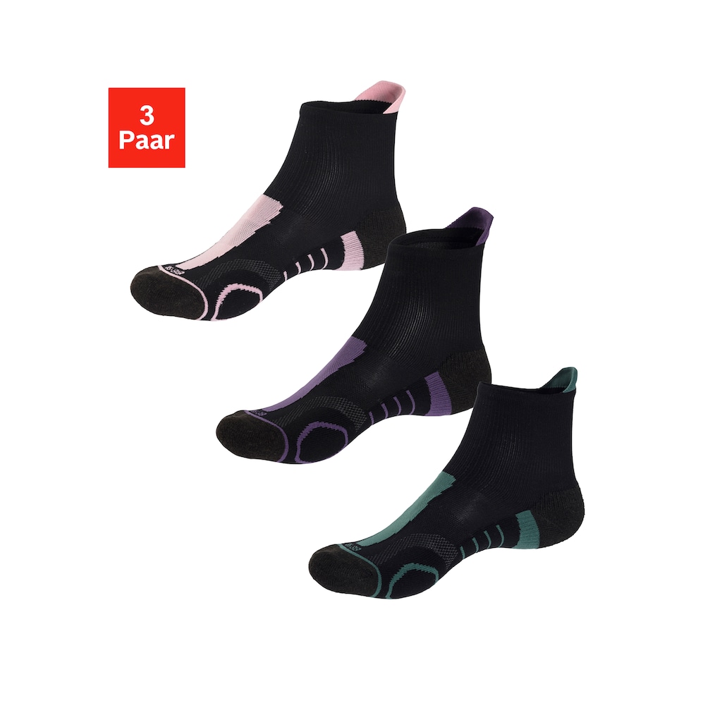 LASCANA ACTIVE Wandersocken, (Set, 3 Paar)