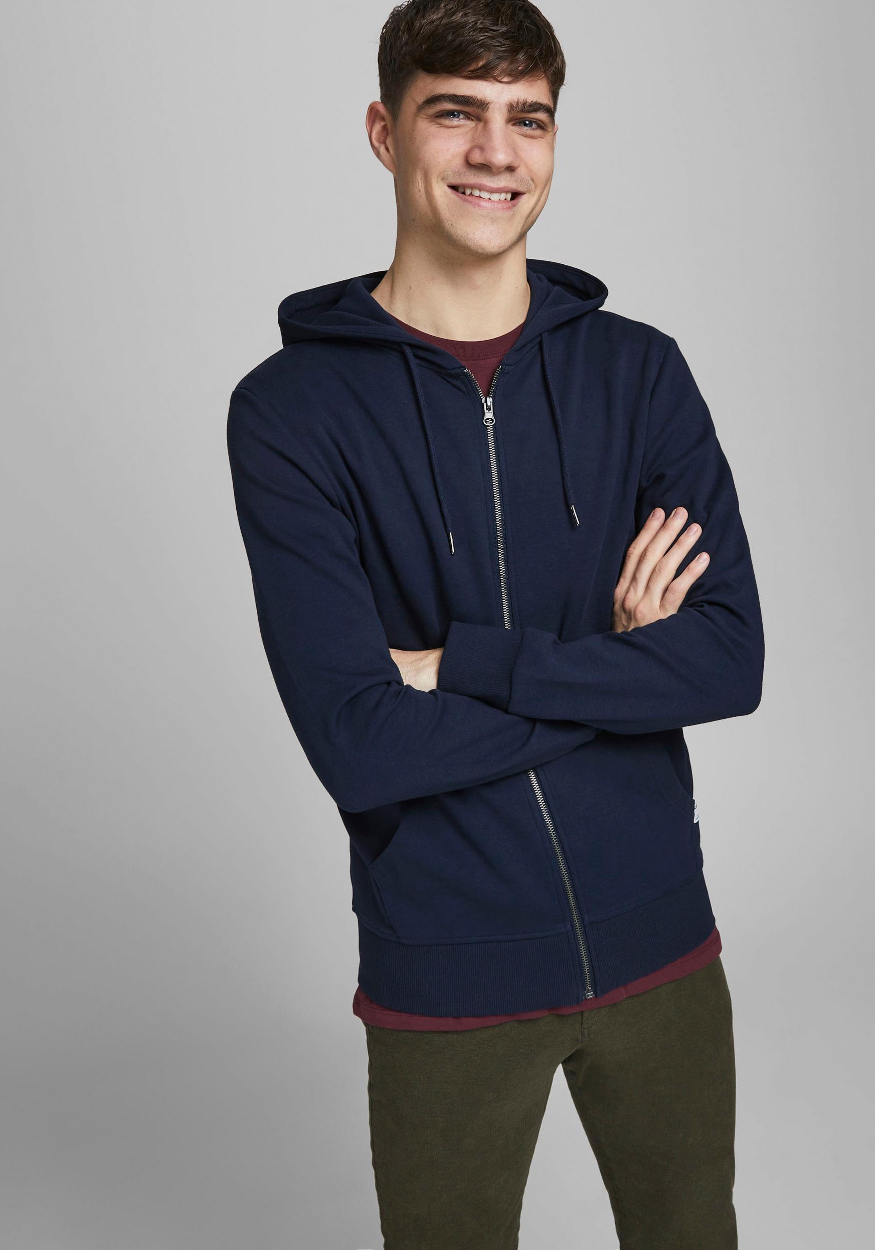 Jack & Jones Kapuzensweatjacke »BASIC SWEAT ZIP HOOD«
