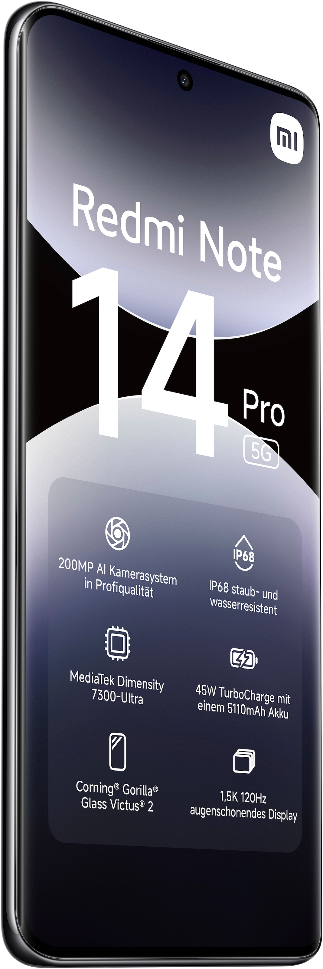 Xiaomi Smartphone »Redmi Note 14 Pro 5G«, Mitternachtsschwarz