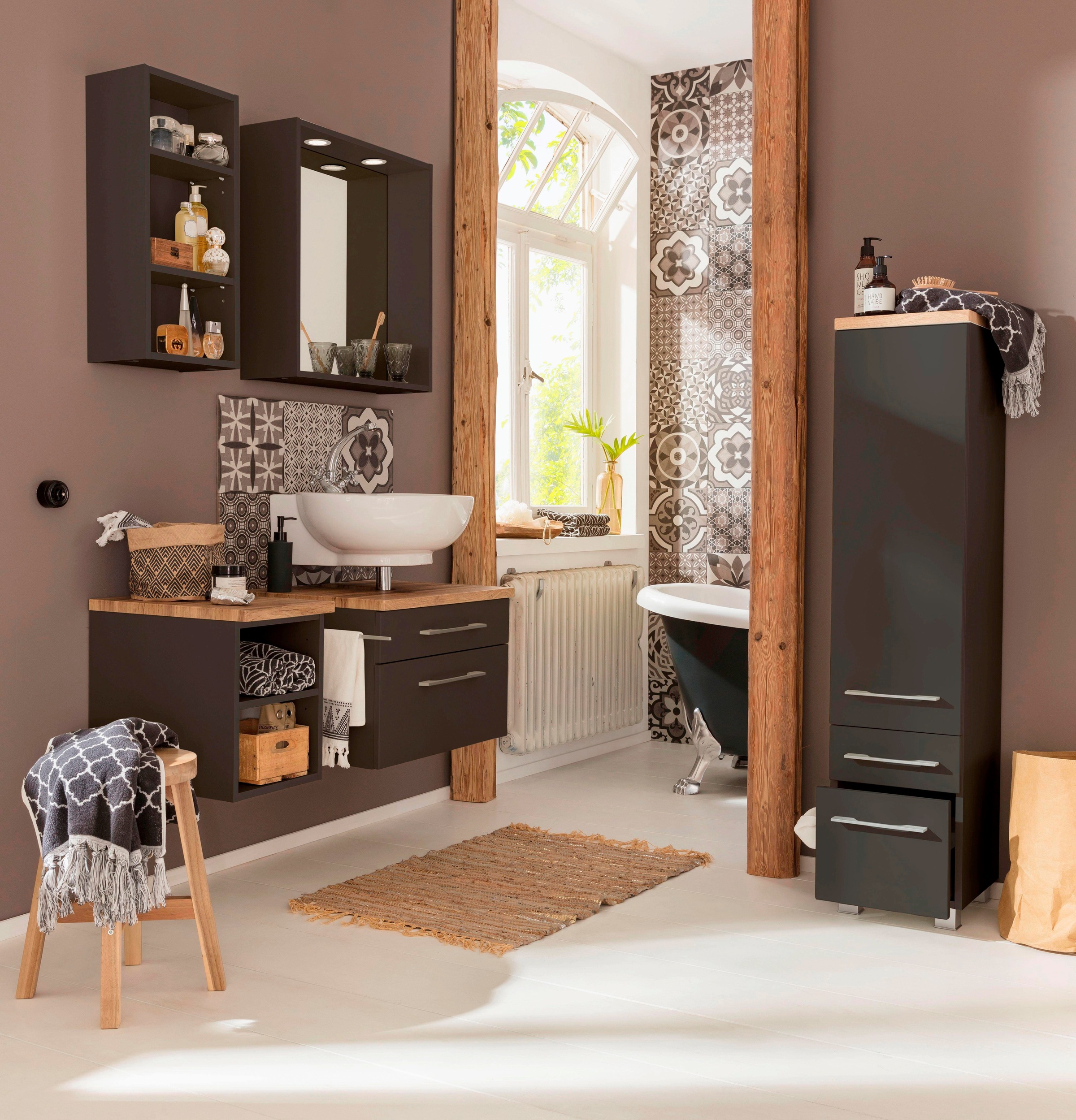 welltime Waschbeckenunterschrank »Davos«, Breite 60 cm