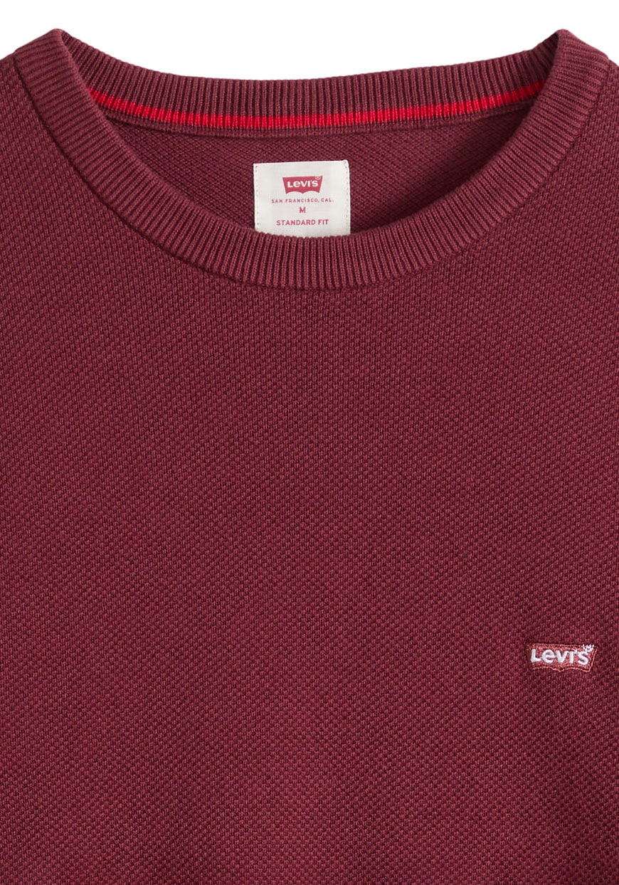 Levi's® Rundhalspullover »LIGHTWEIGHT HM SWEATER« Feingerippte Abschlüsse