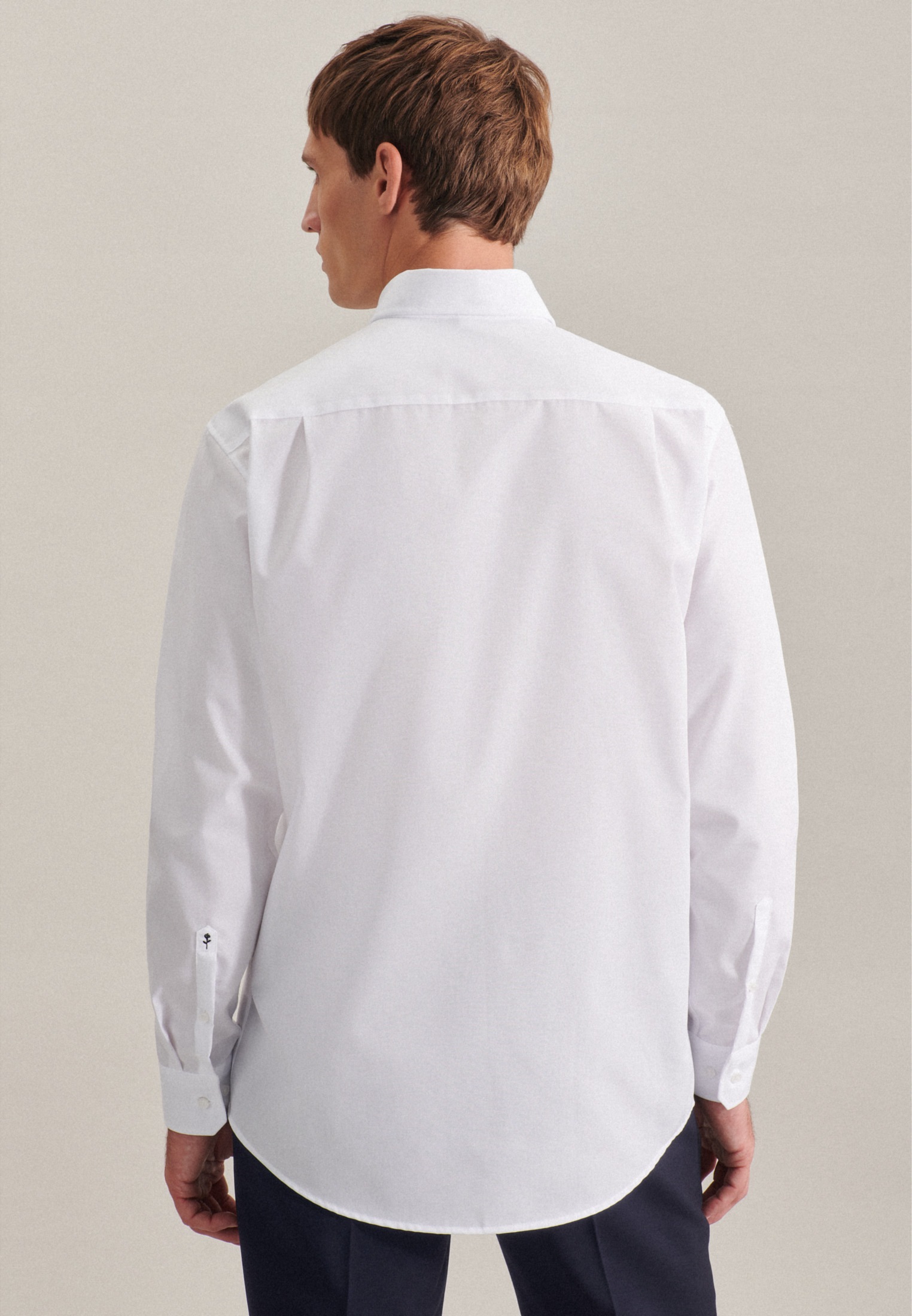 seidensticker Businesshemd »Regular«, Regular Langarm Button-Down-Kragen Uni