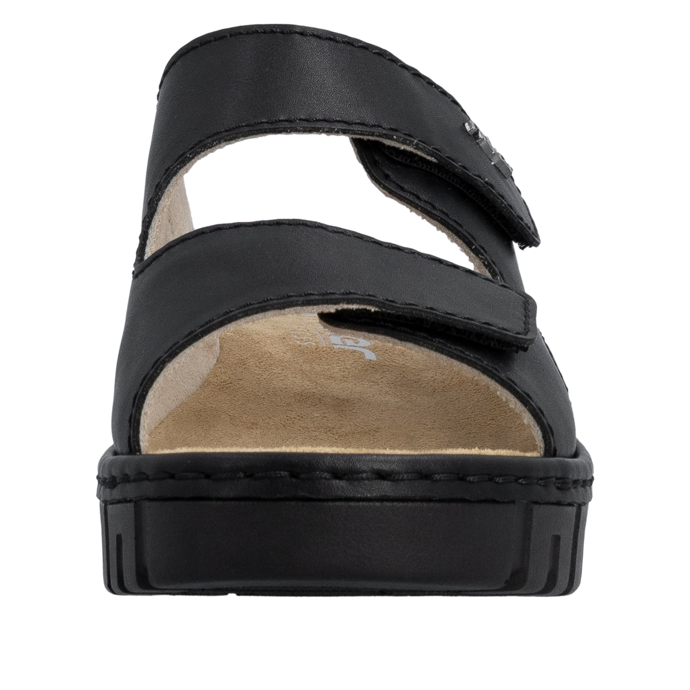 Rieker Pantolette  Sommerschuh, Schlappen, Hausschuh mit modischer Plateausohle