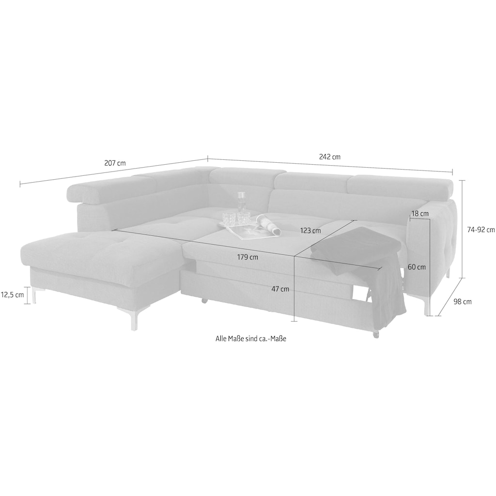 COTTA Ecksofa »Sammy«