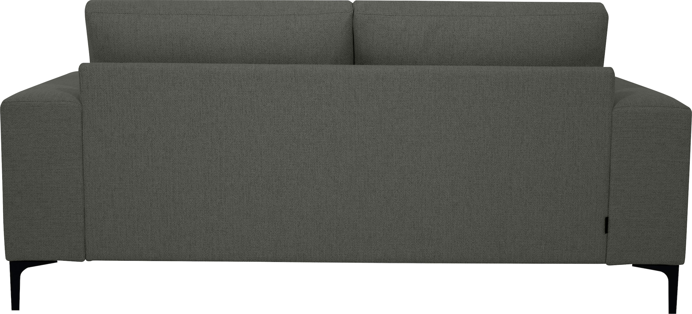 OTTO home 2-Sitzer »Xander« Breite 164 cm, Webstoff, Soft-Touch Chenille, schwarze Metallfüße