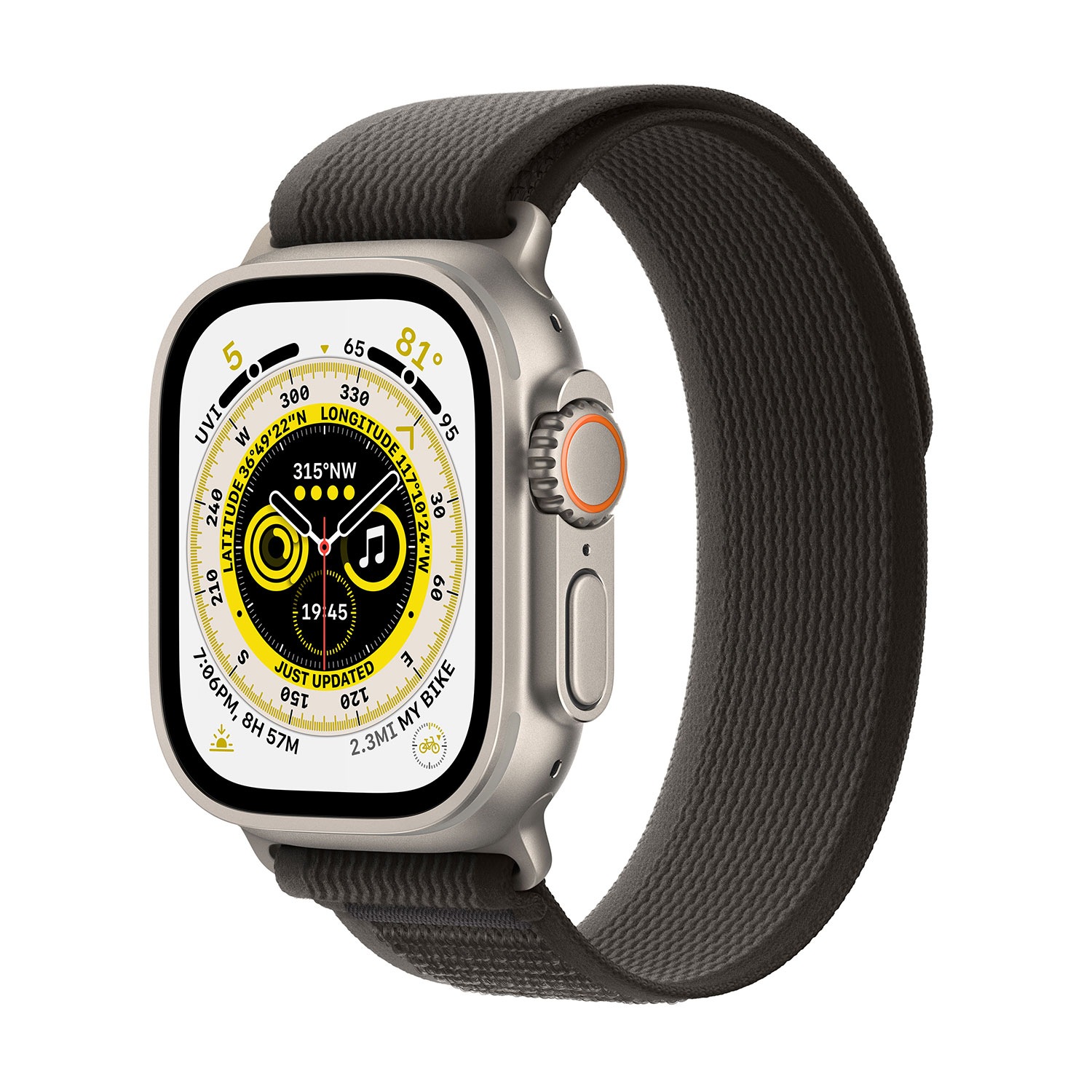 Apple Smartwatch »Ultra, GPS + Cellular, Titan, 49 mm mit Trailarmband, S/M«, (Watch OS) kaufen