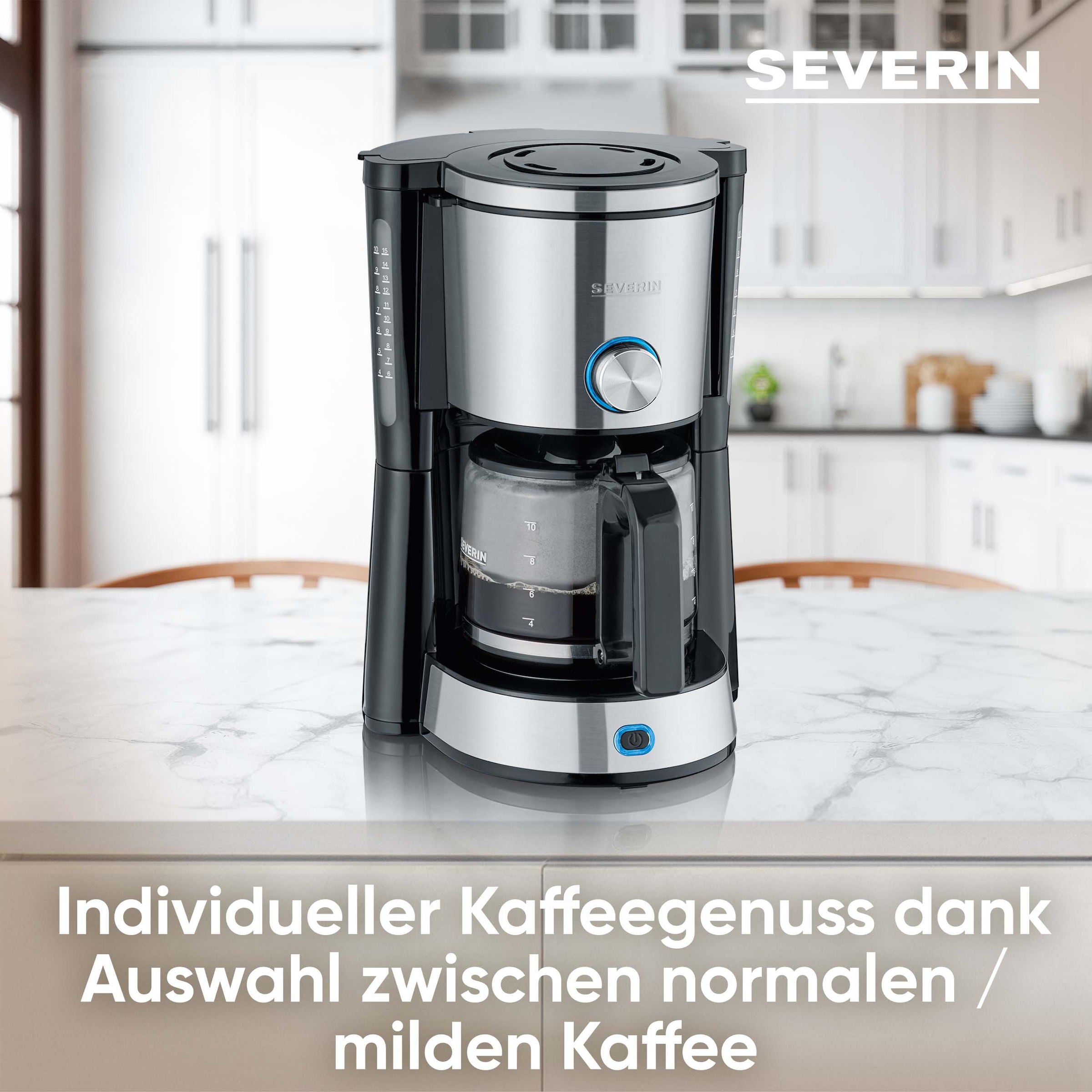 Severin Filterkaffeemaschine »KA 4825« 1,25 l Kaffeekanne Papierfilter 1x4