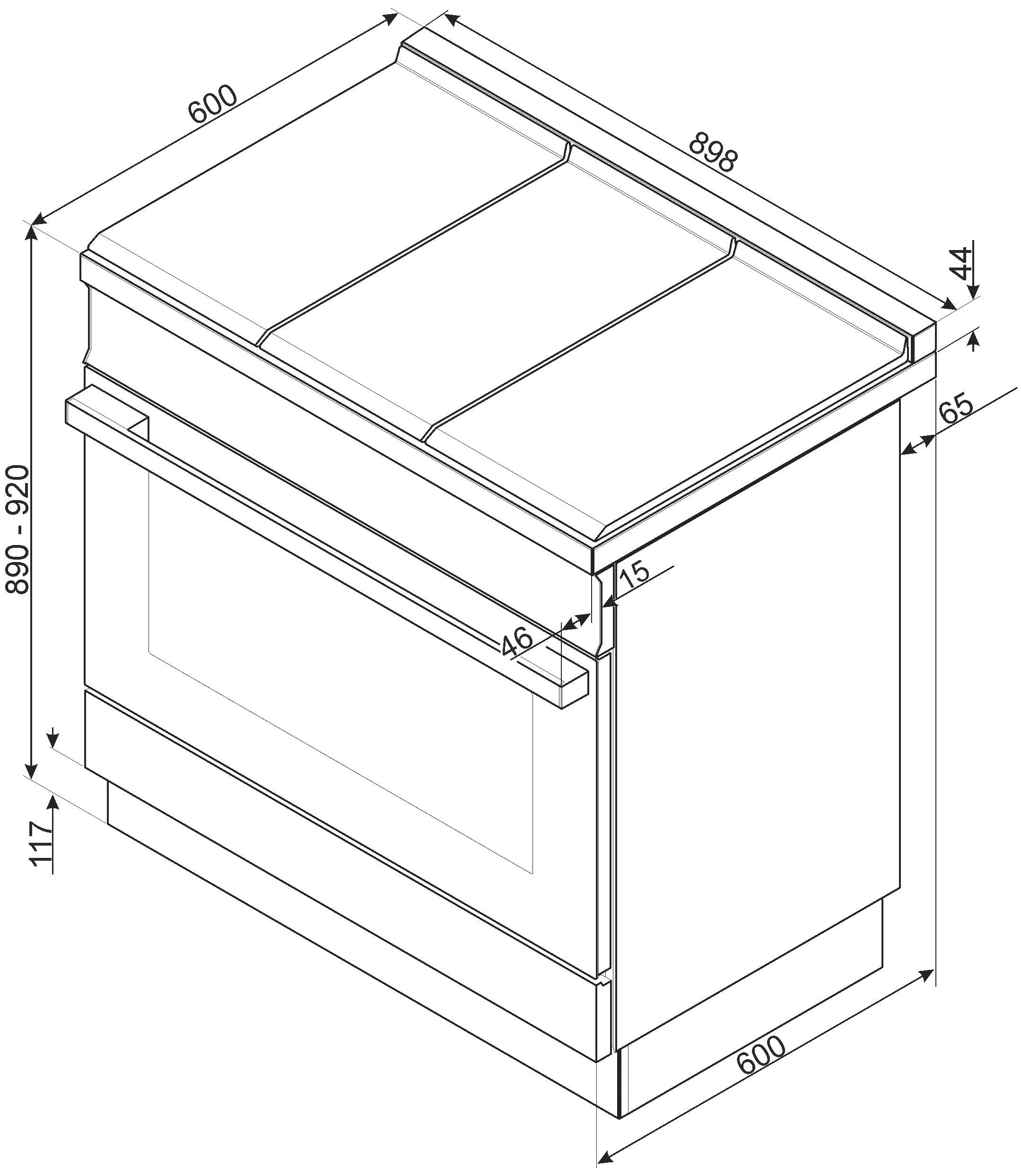 CPF9IPBL XXL Jahren Garantie Smeg mit Induktions-Standherd 3 »CPF9IPBL«,