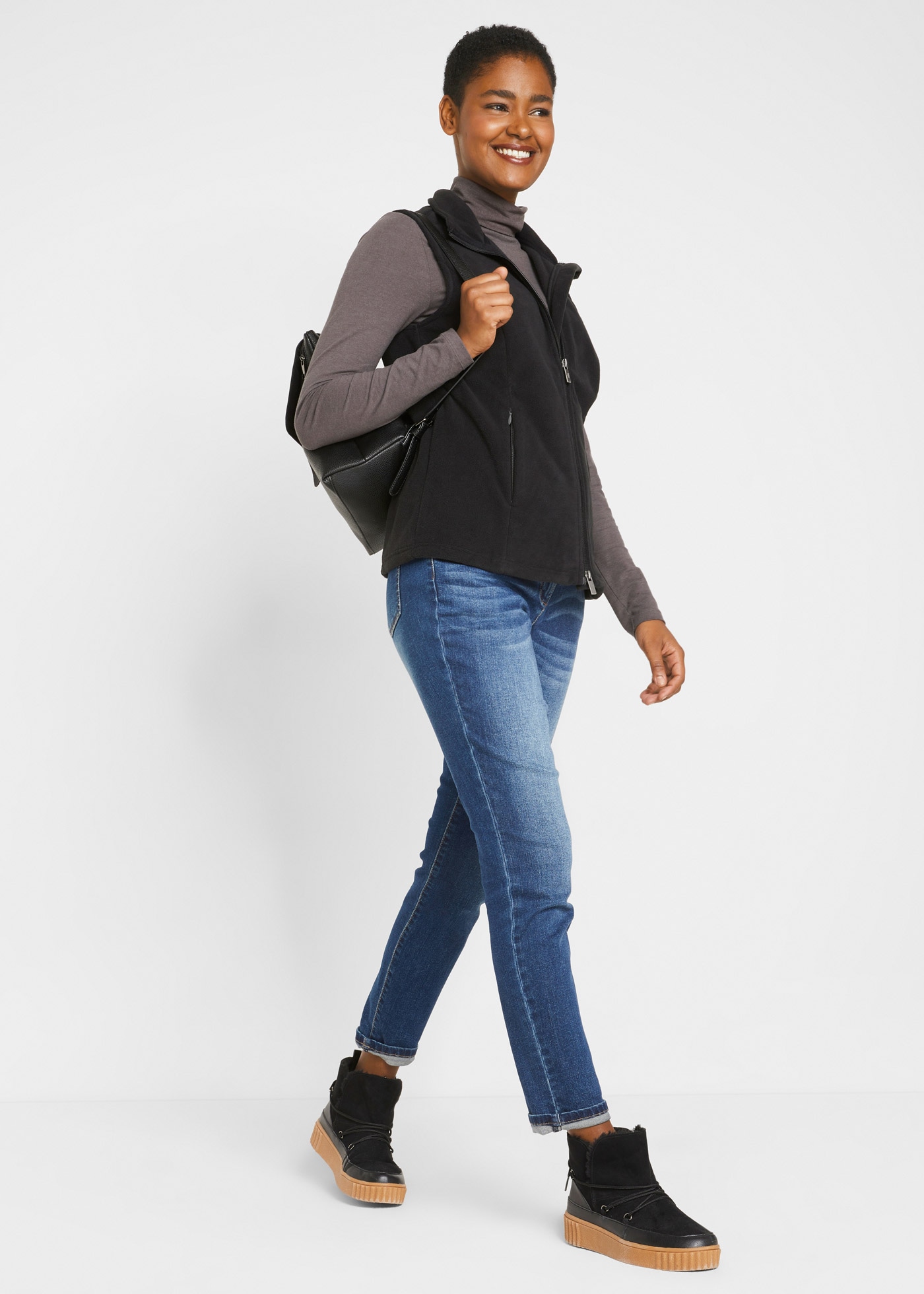 bonprix Fleeceweste »Fleece-Weste mit Taschen« Fleece-Weste mit Taschen