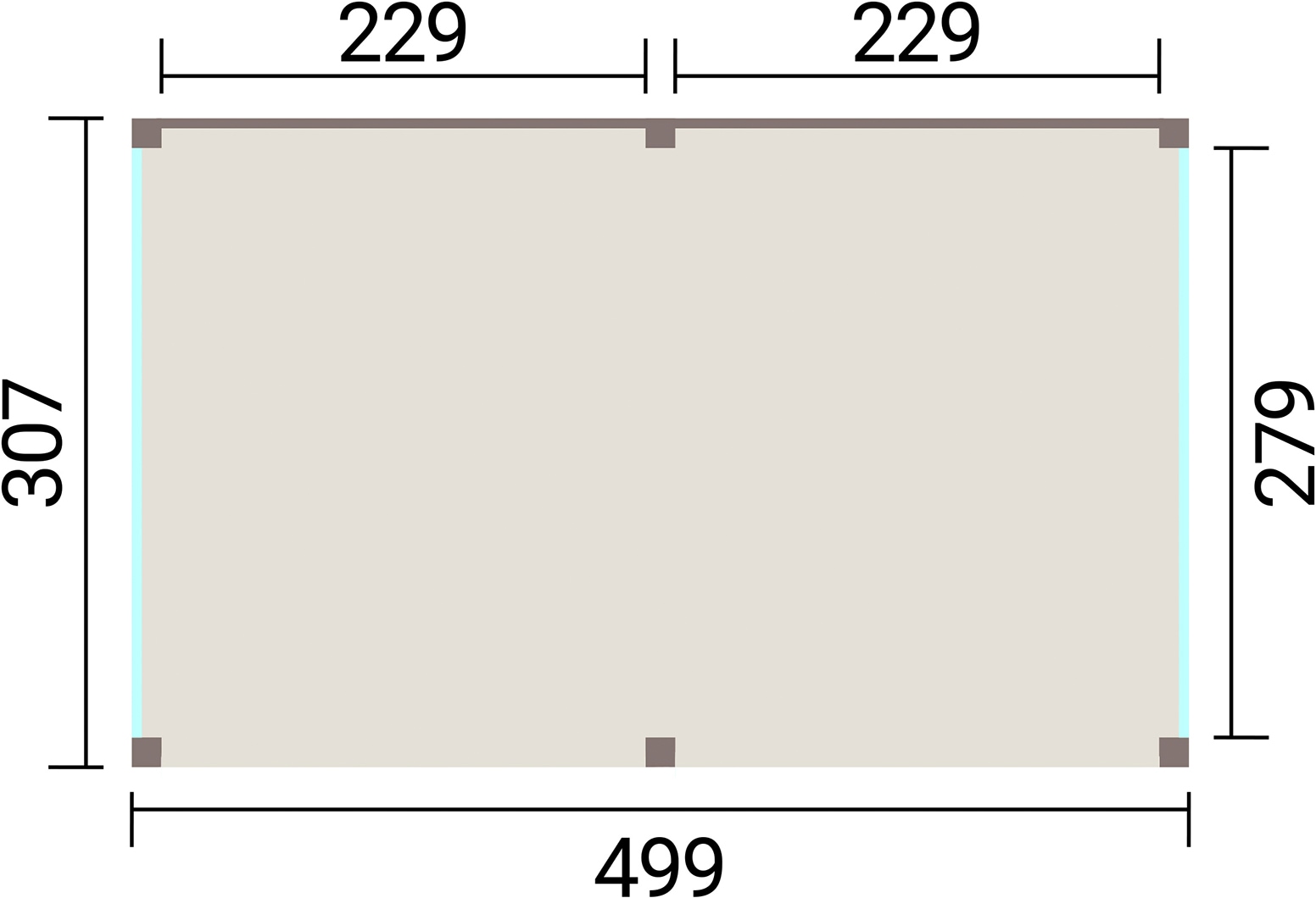 weka Holzpavillon »Lumley Lauben-Set Gr. 3.1« BxTxH: 307x499x245 cm