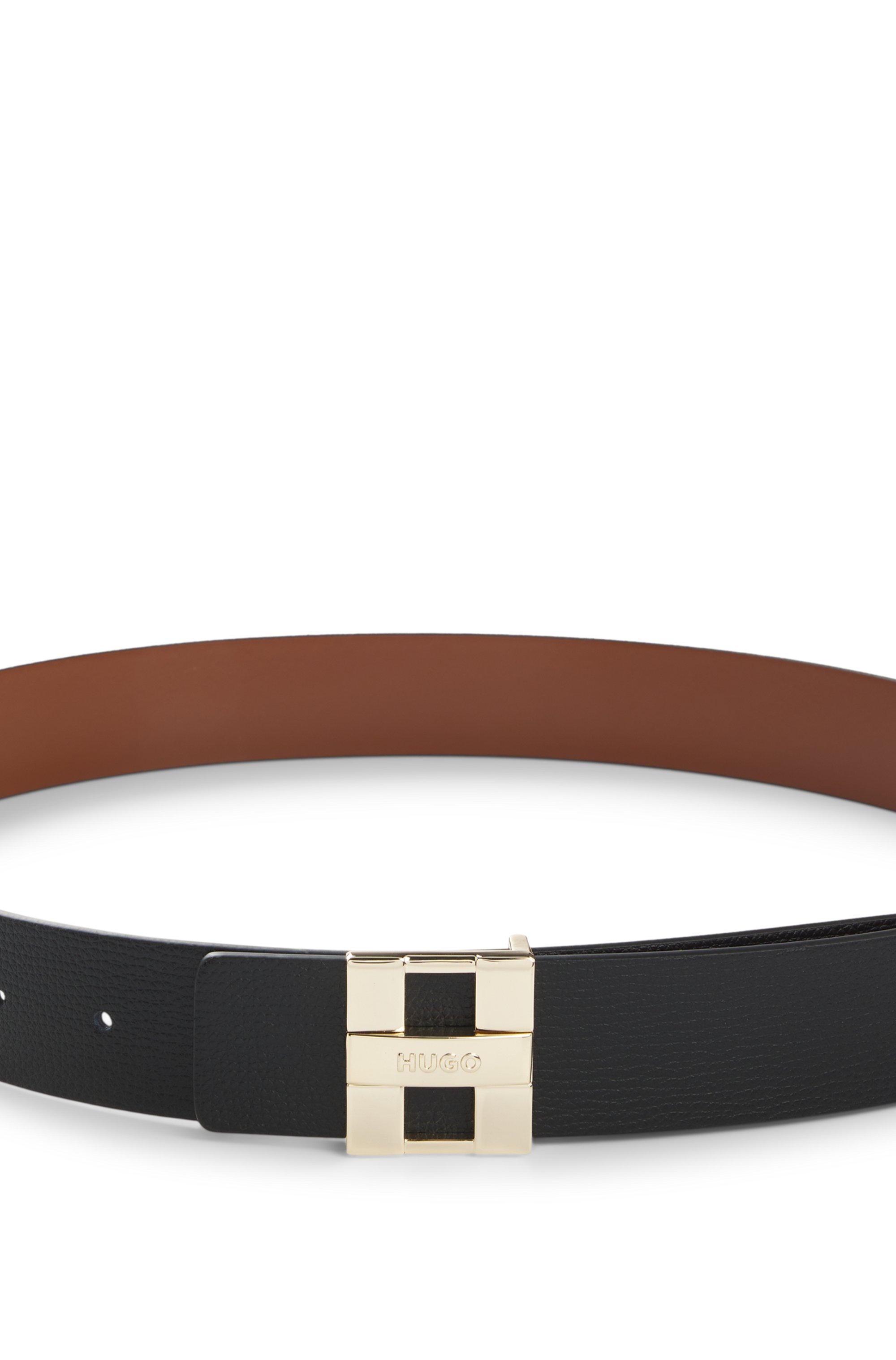 HUGO Wendegürtel »Zita Sr35« aus genarbtem und glattem Leder