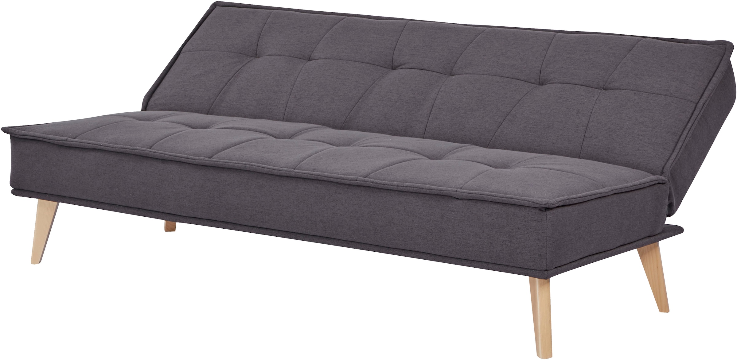 INOSIGN Schlafsofa »MENDOTA, 181 cm, 3-Sitzer mit Schlaffunktion,«, verstellbarer Rückenlehne, Klappmechanismus, Webstoff