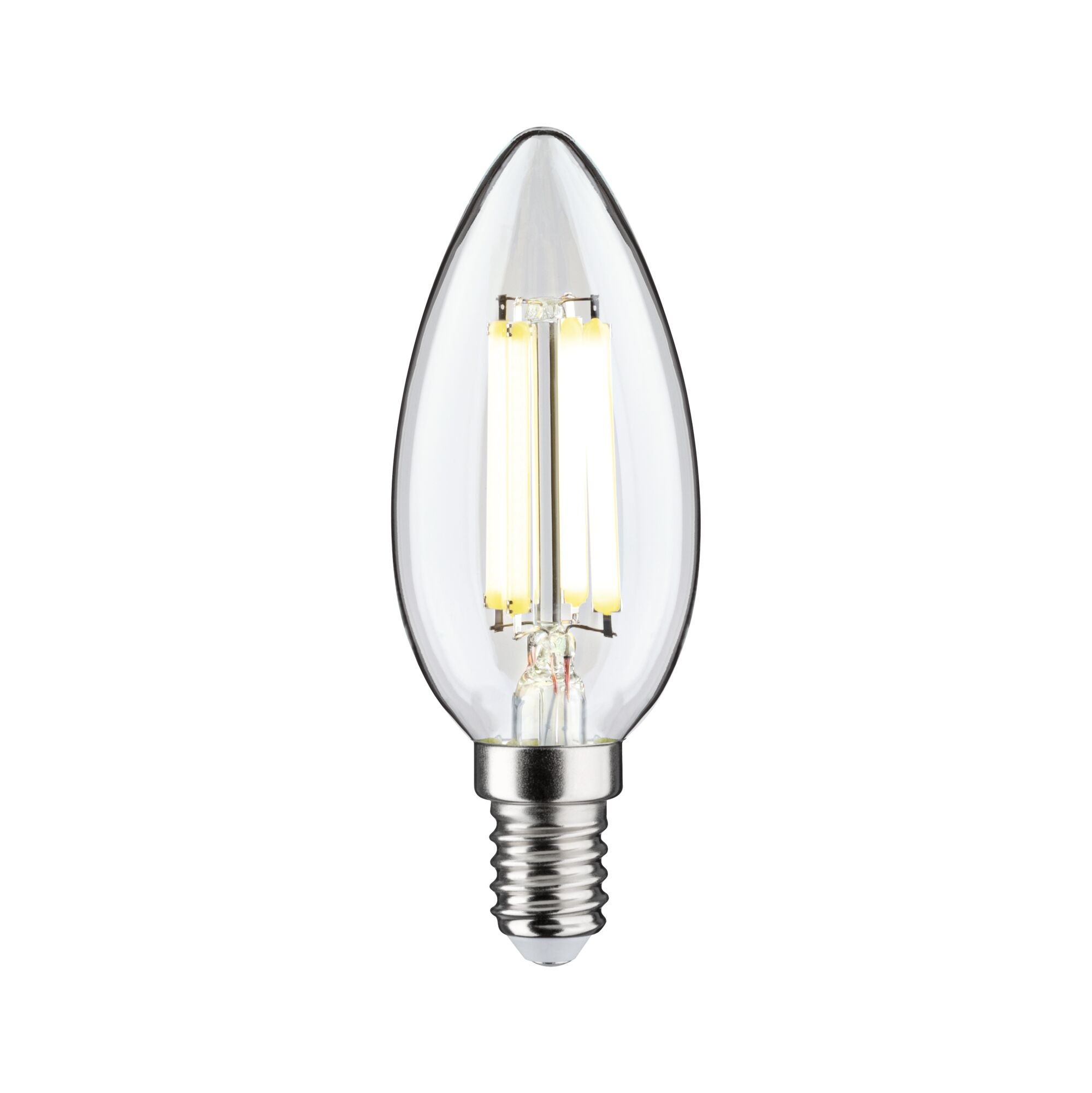Paulmann LED-Leuchtmittel »Eco-Line Filament 230V LED Kerze E14 1er-Set 525lm 2,5W 4000K  Klar« E14 1 Stk. Neutralweiß