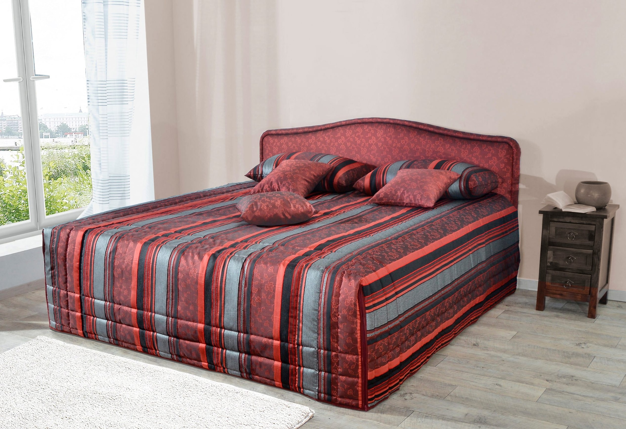 Westfalia Schlafkomfort bei Tagesdecke Matratze Polsterbett, bequem Bettkasten und inkl. bestellen Ausführung mit