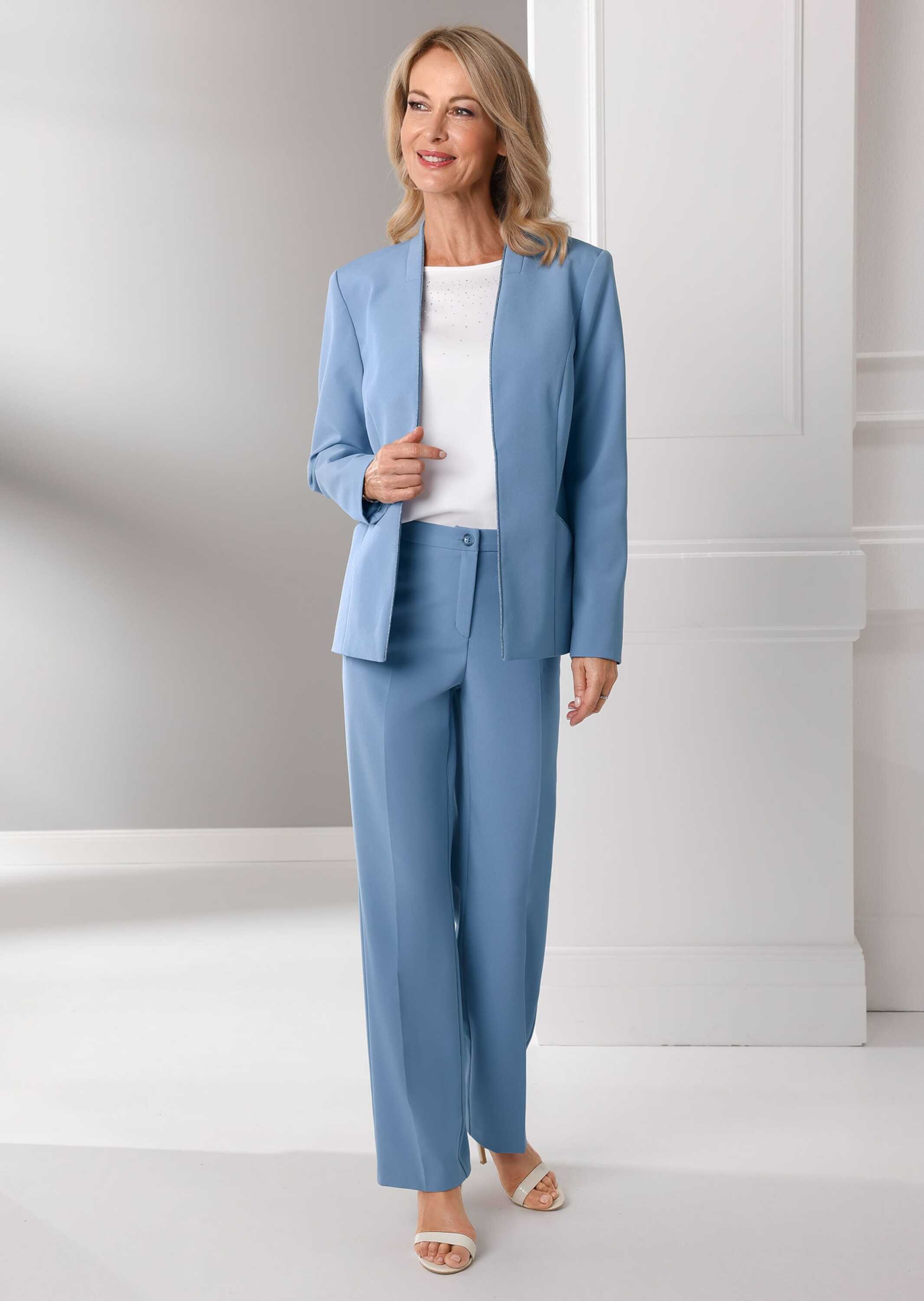 GOLDNER Jackenblazer »Blazer mit feinen Kontrastpaspeln«